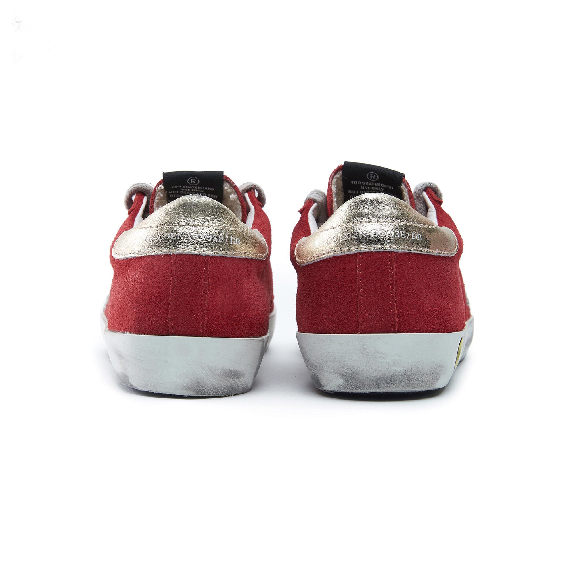 Boys & Girls Red & Silver Star Leather Shoes