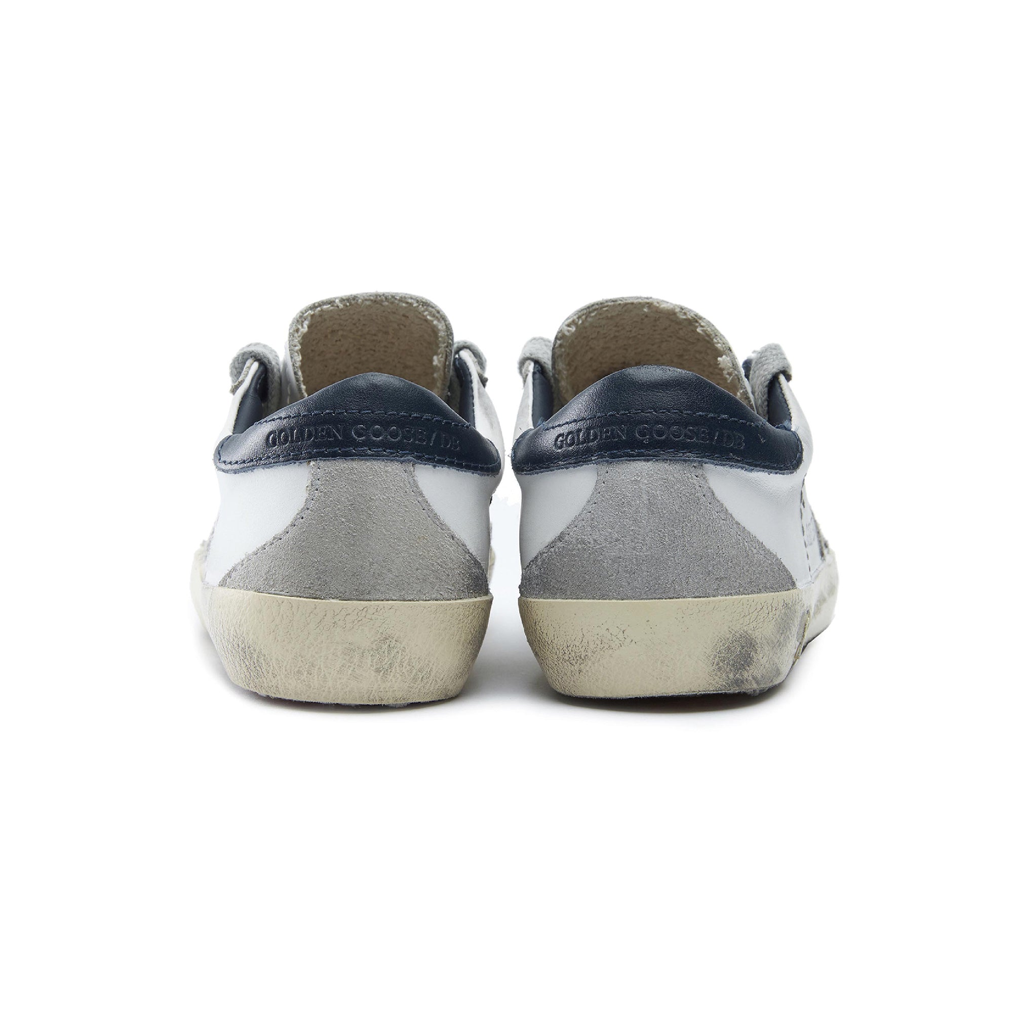 Boys & Girls White Star Leather Shoes