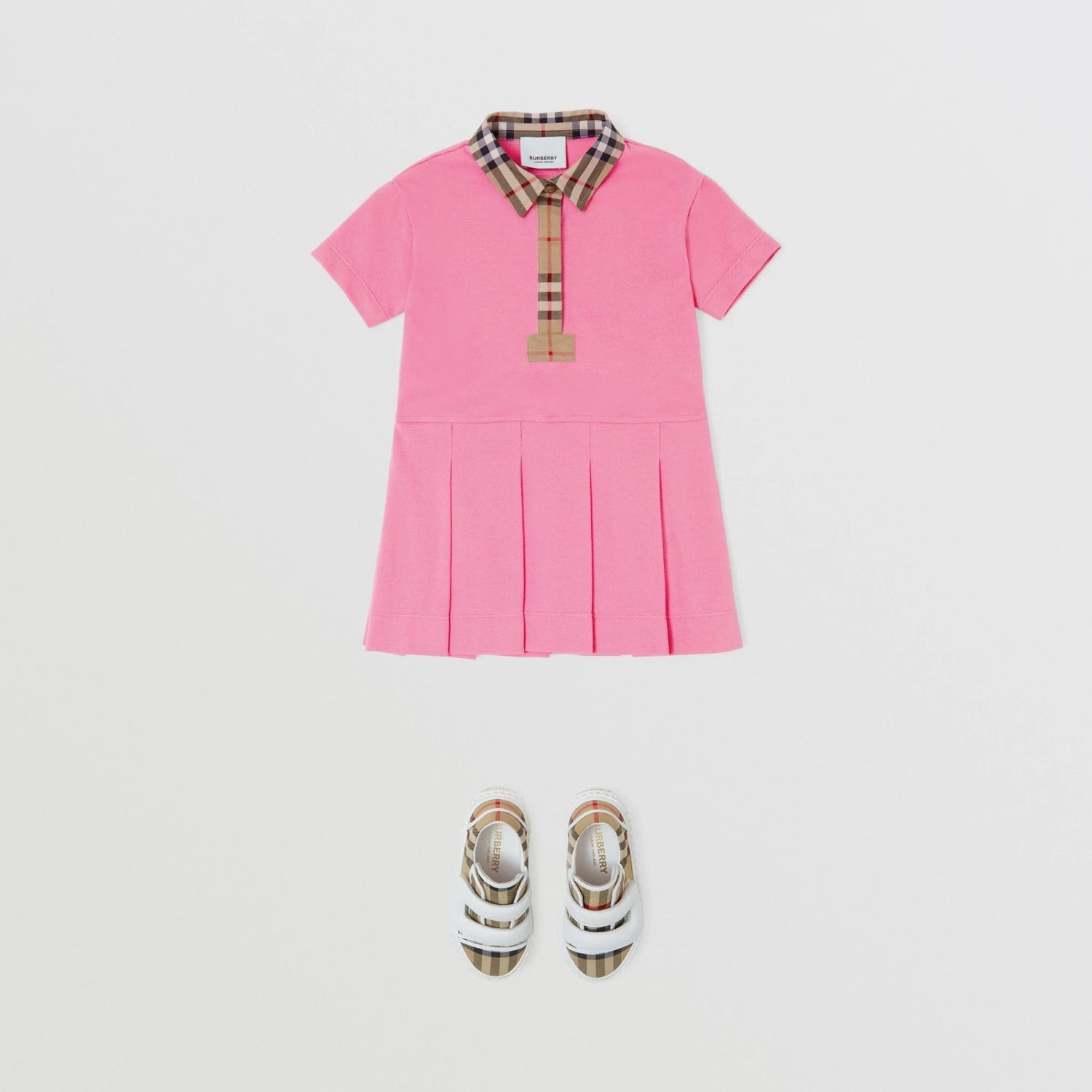 Baby Girls Pink Cotton Dress