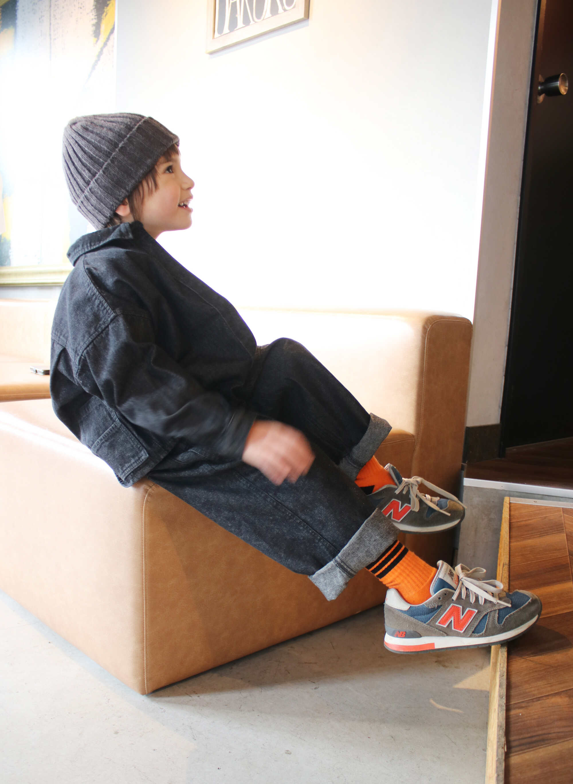 Boys & Girls Navy Denim Trousers