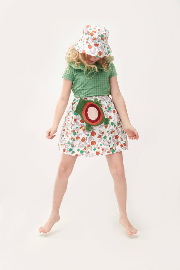 Girls White Flowers Hat