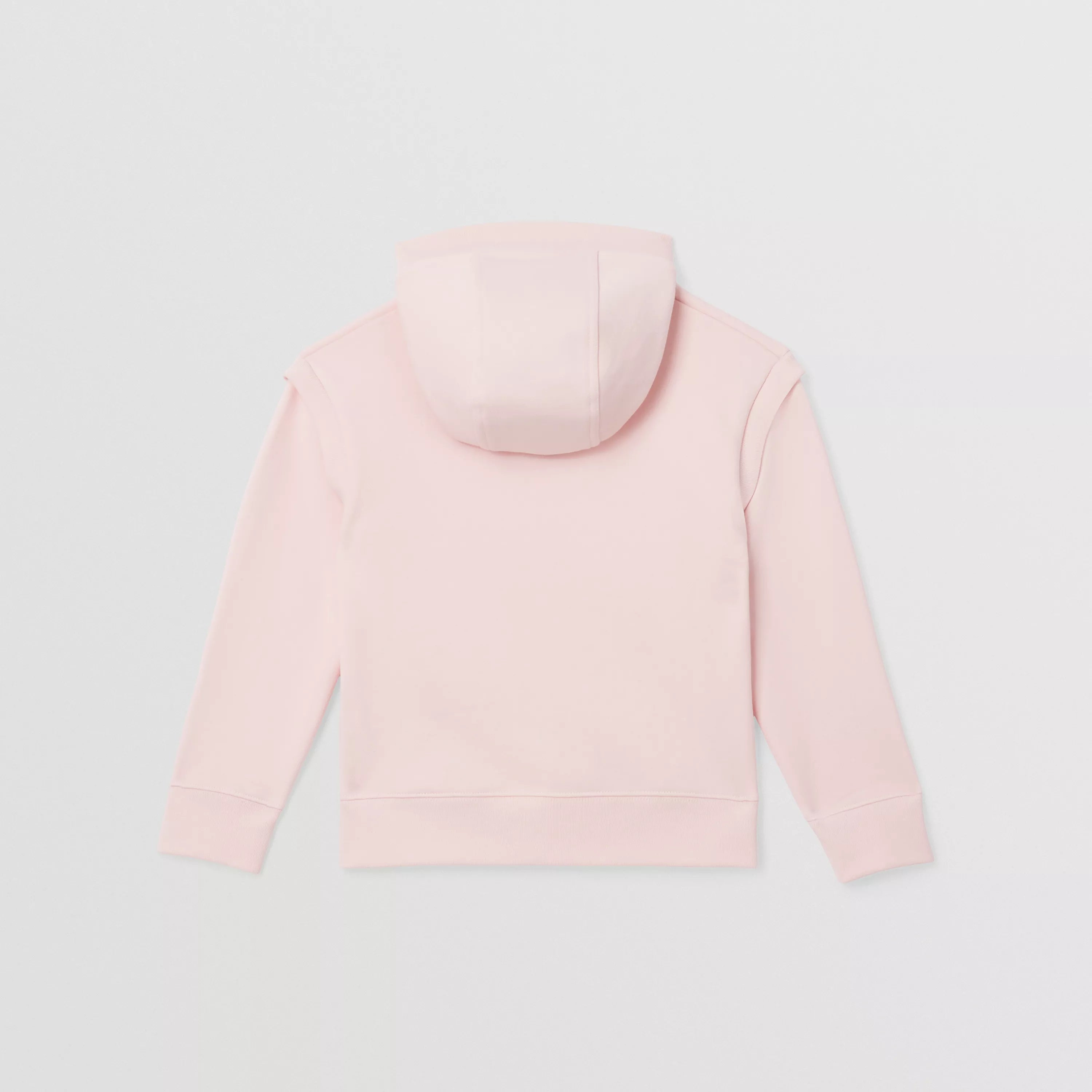 Girls Pink Hooded Cotton Sweatshirt