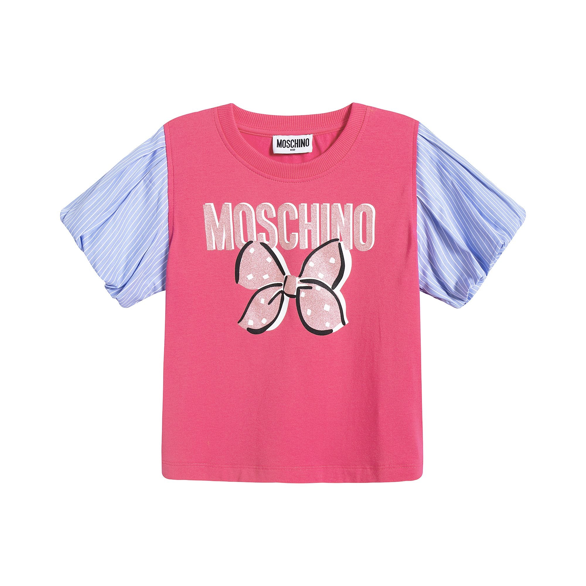 Girls Pink Logo Cotton T-Shirt