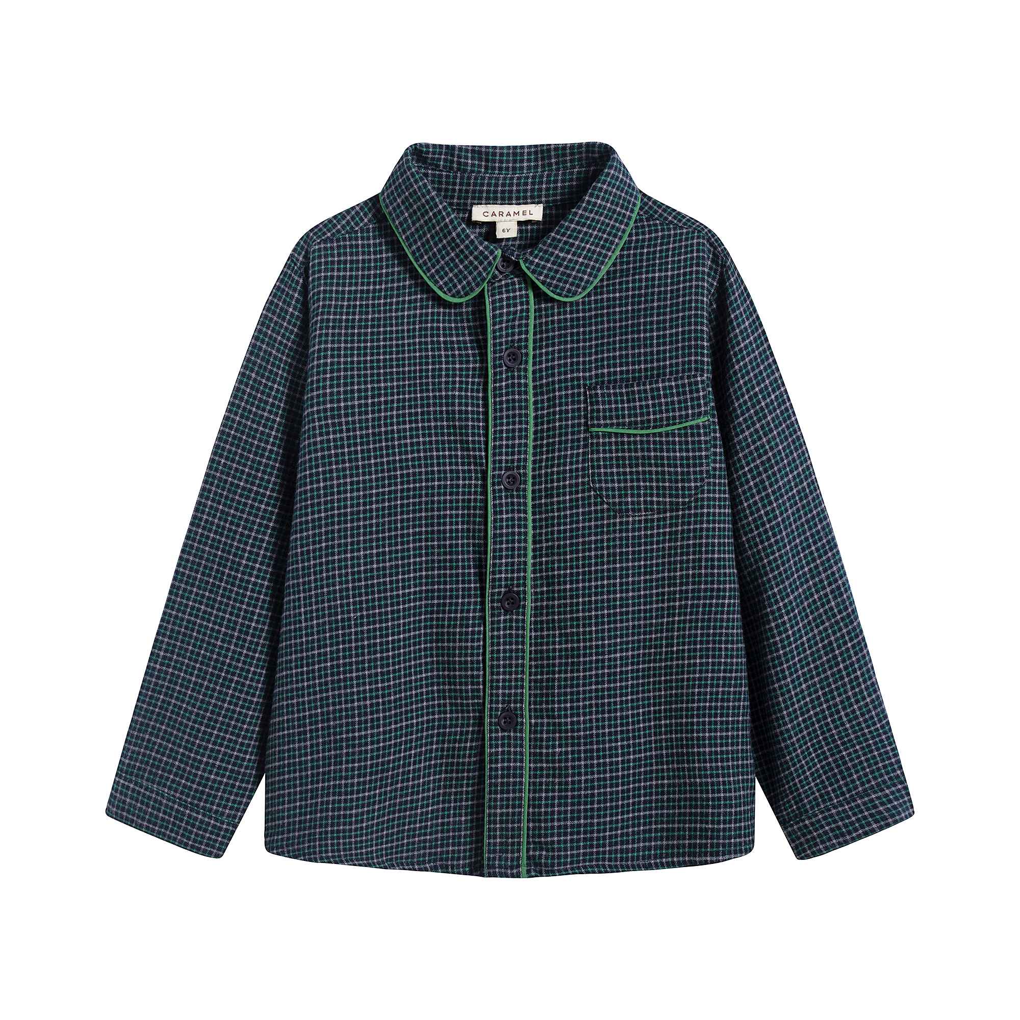 Boys & Girls Blue Check Cotton Shirt