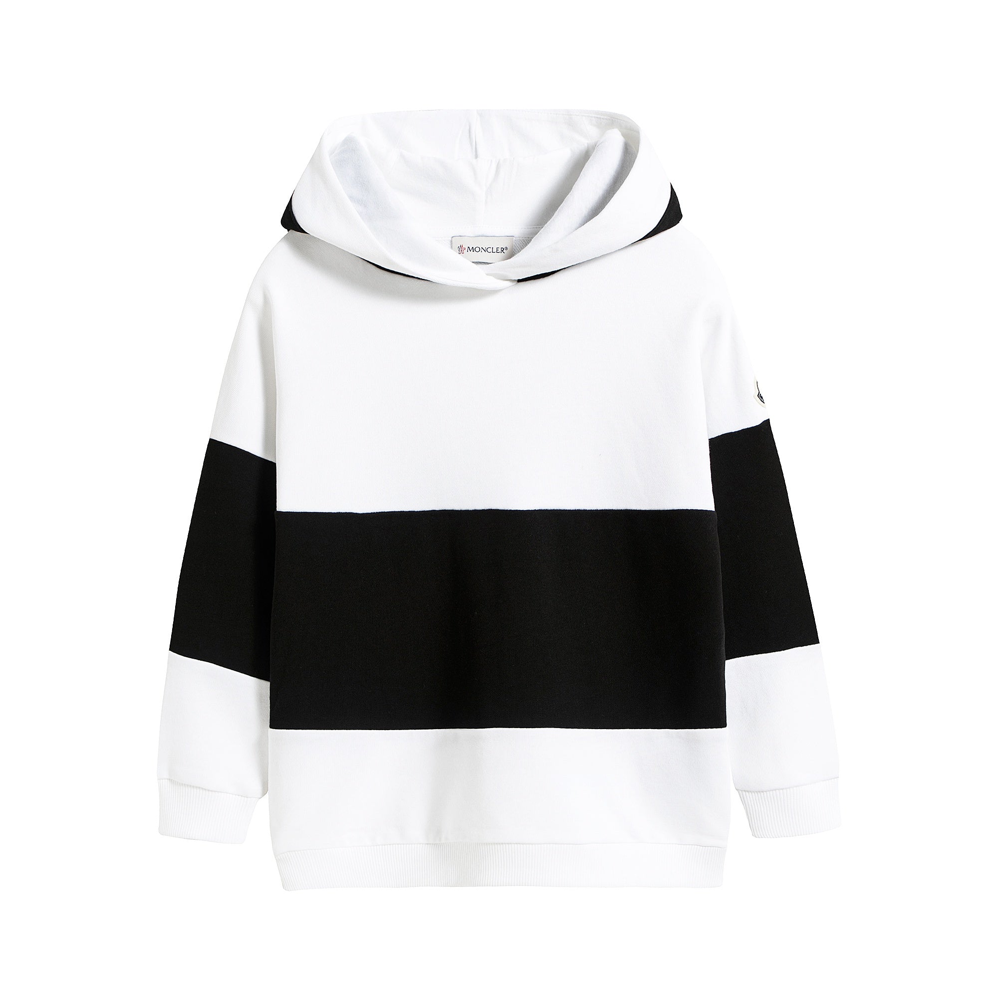 Girls White Logo Hooded Sweatshirt