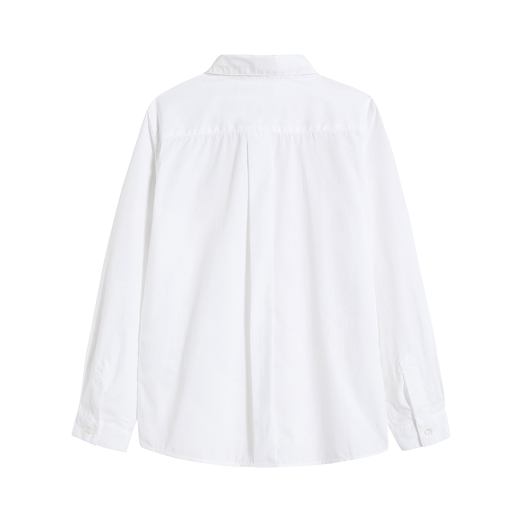 Boys White Cotton Shirt