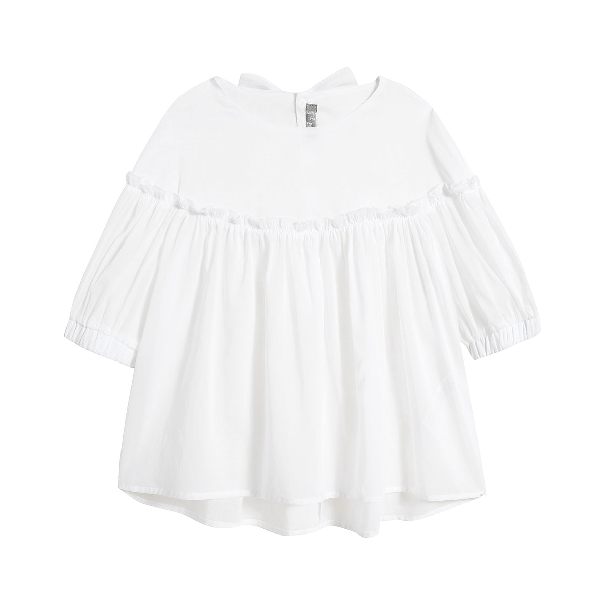 Girls White Cotton Shirts