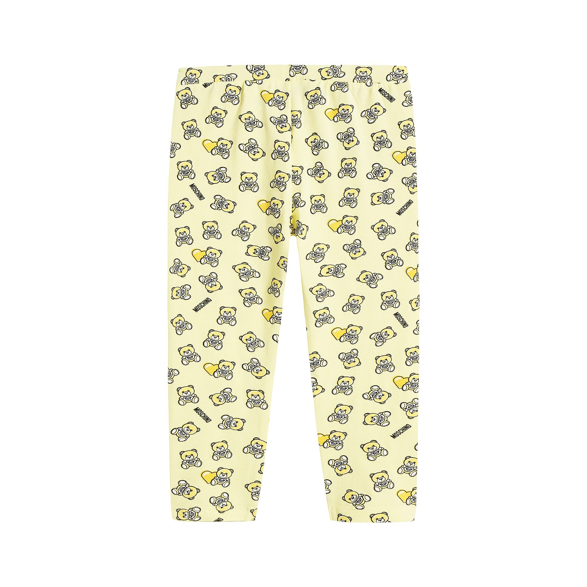 Baby Girls Yellow Cotton Leggings