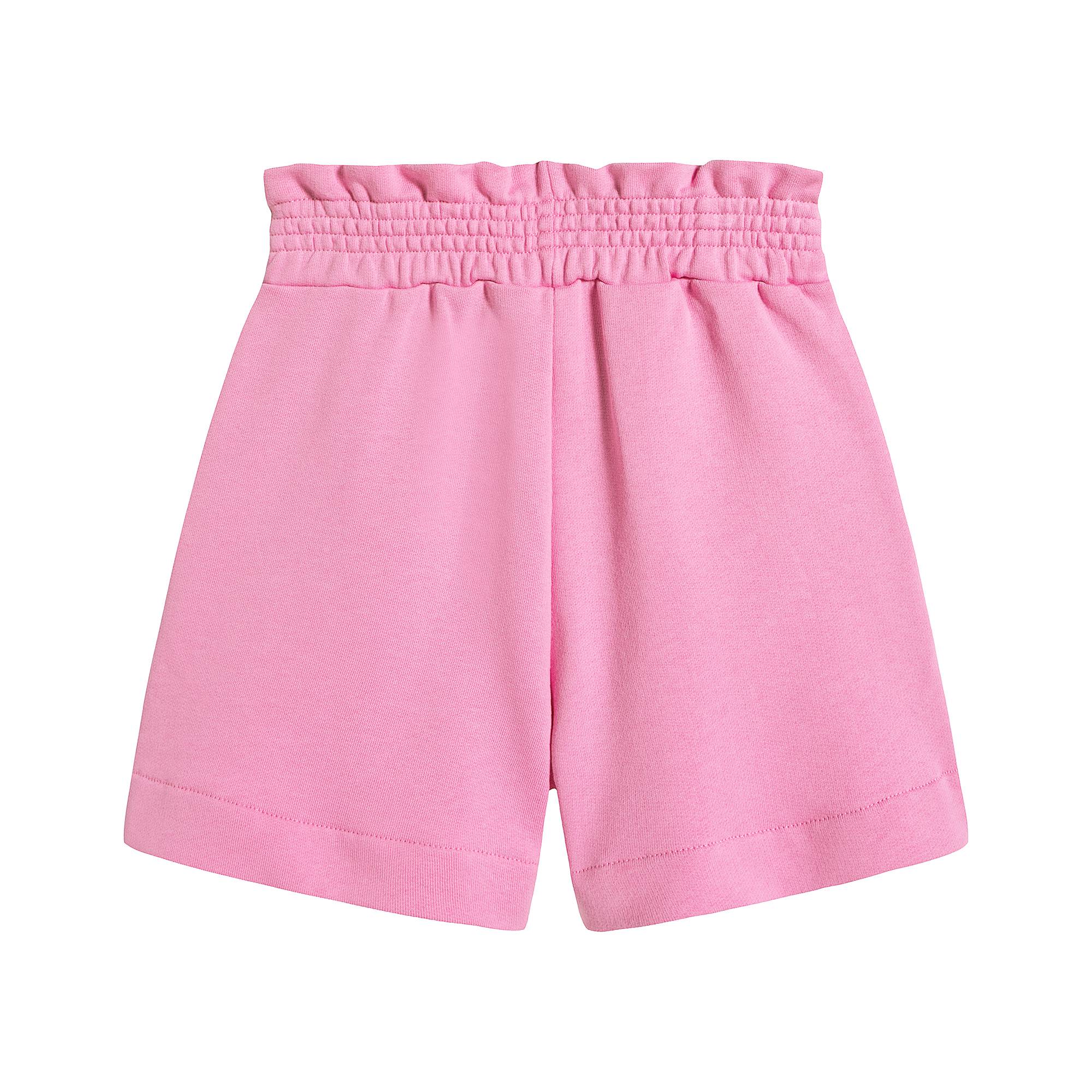 Girls Pink Logo Fleece Shorts