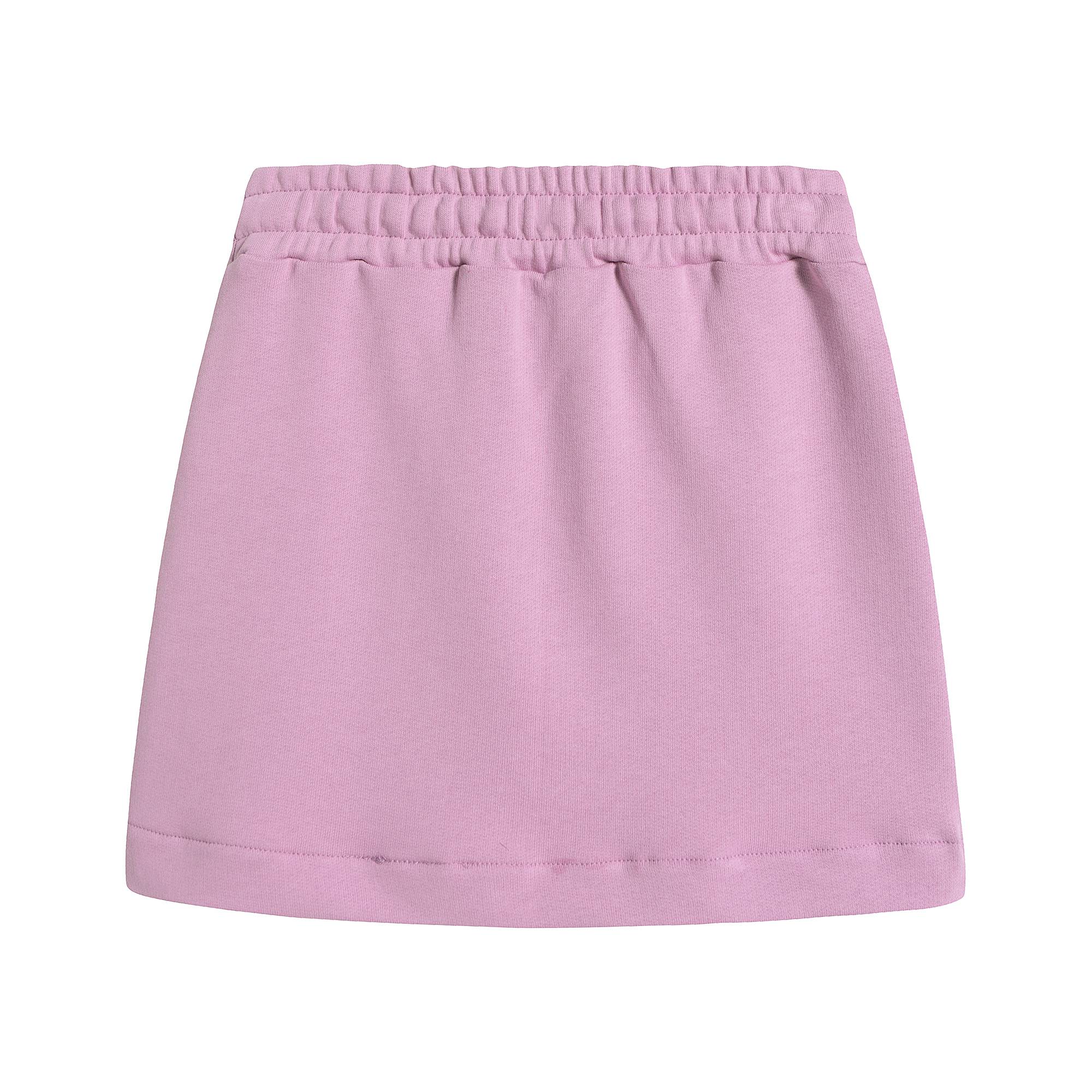 Girls Lilac Fleece Cotton Skirt