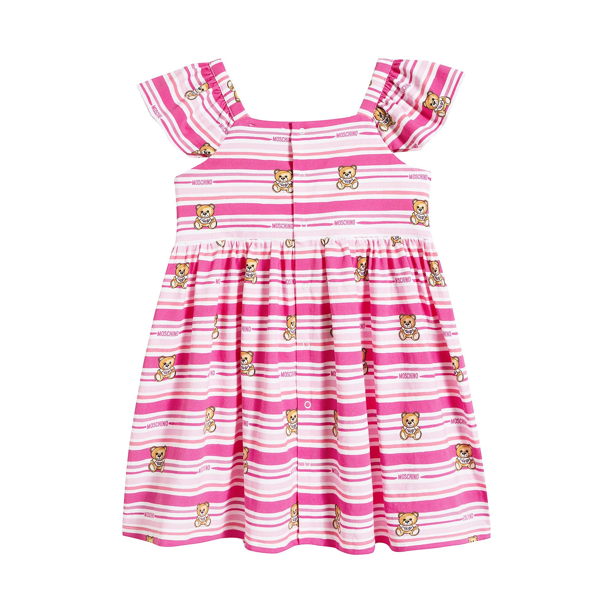 Baby Girls Pink Stripe Dress Suit