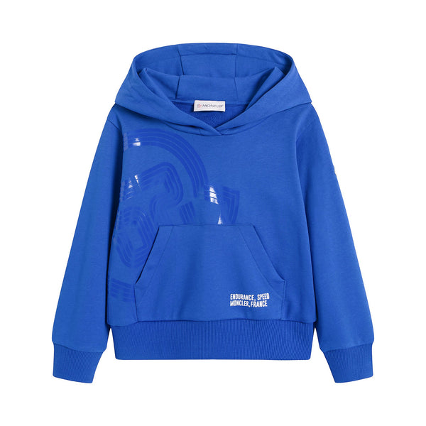Boys & Girls Blue Hooded Sweatshirt