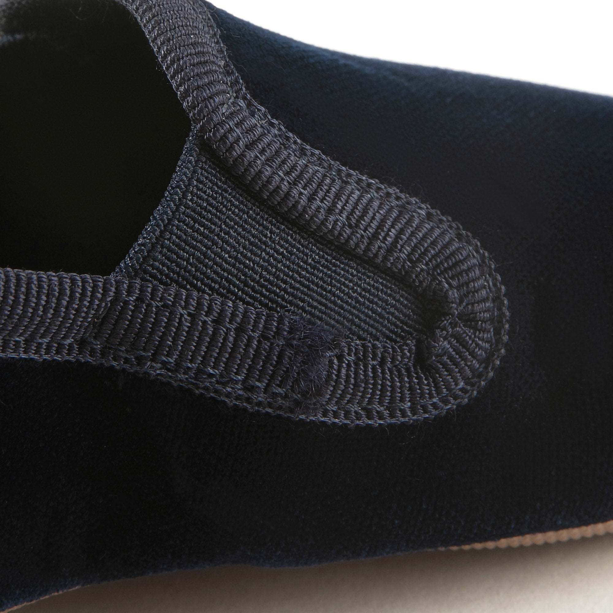 Girls Black Velvet Flat Shoes