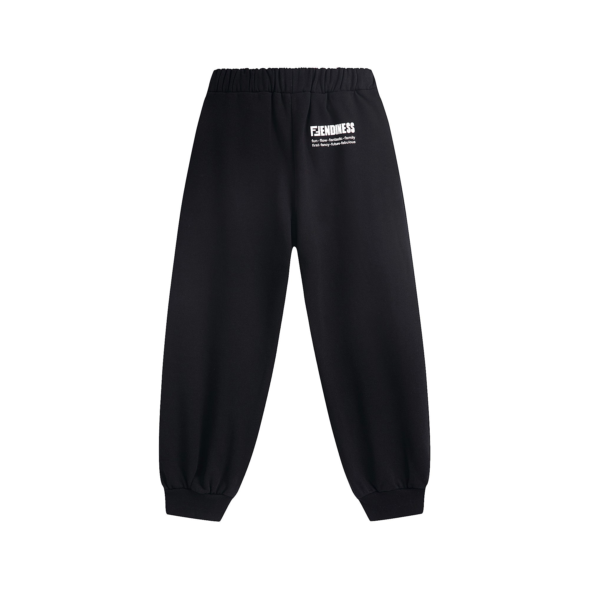 Boys & Girls Black Cotton Trousers