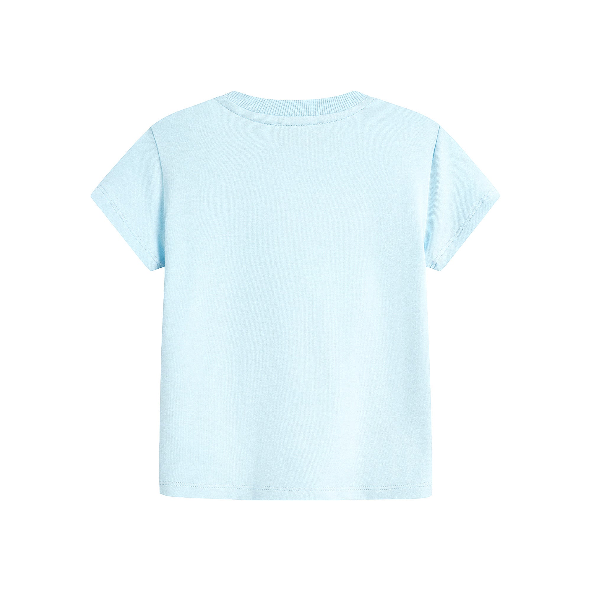 Baby Boys & Girls Light Blue Bear Cotton T-Shirt
