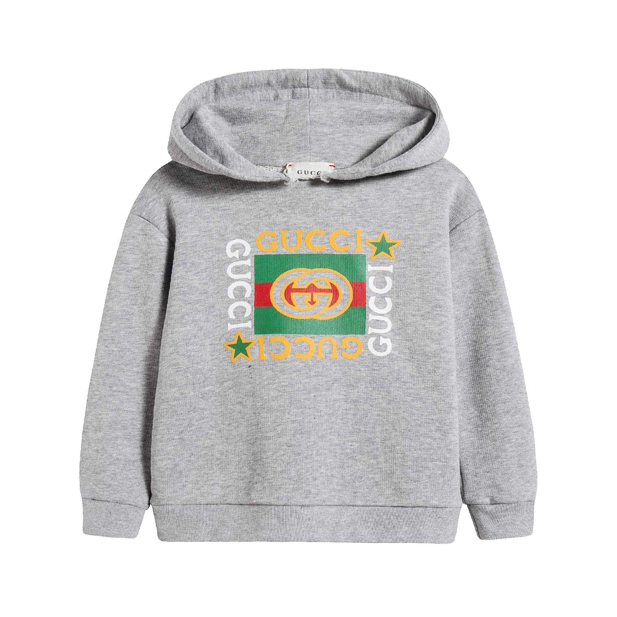 Baby Boys & Girls Light Grey GG Cotton Sweatshirt