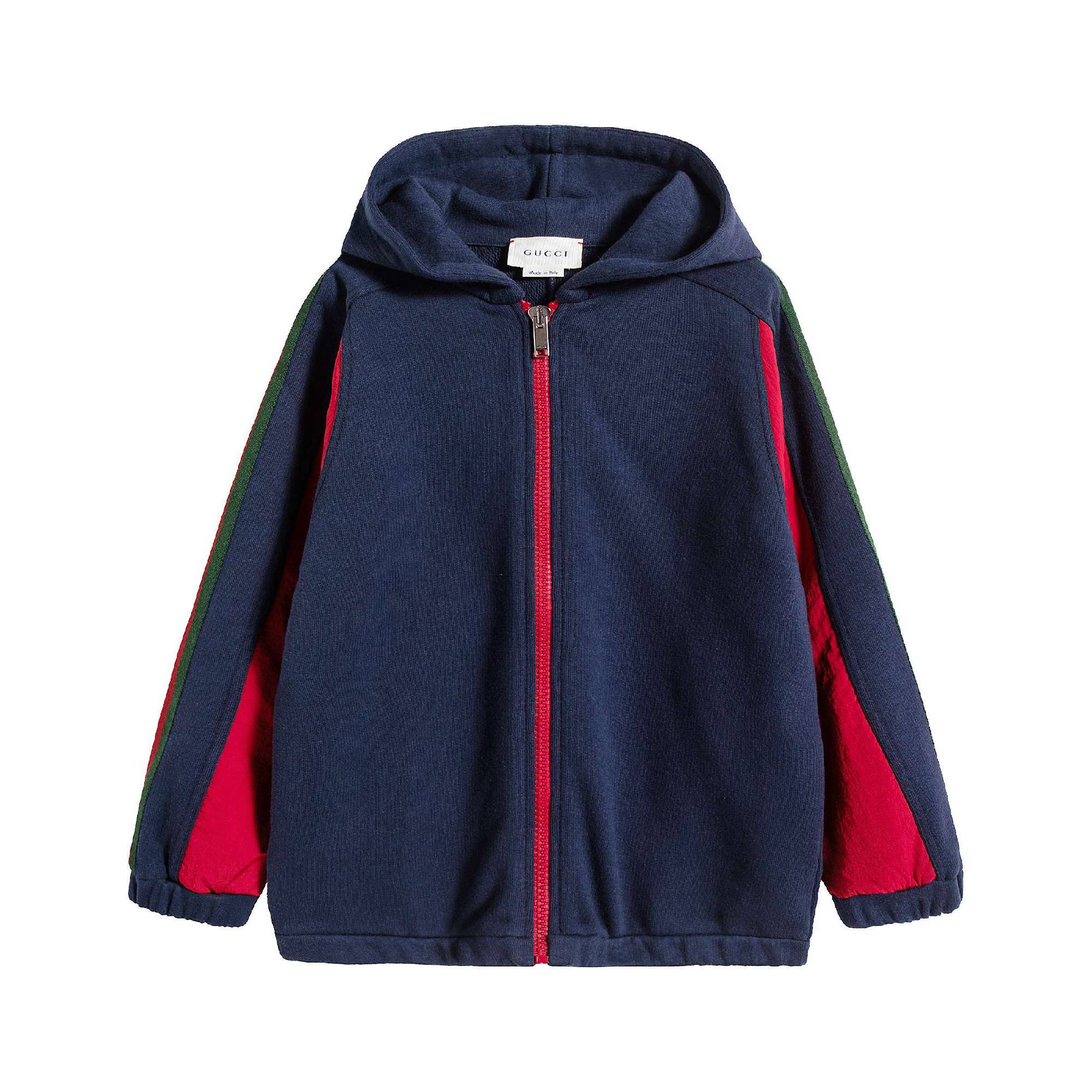 Baby Boys & Girls Prussian Blue Cotton Hoodie