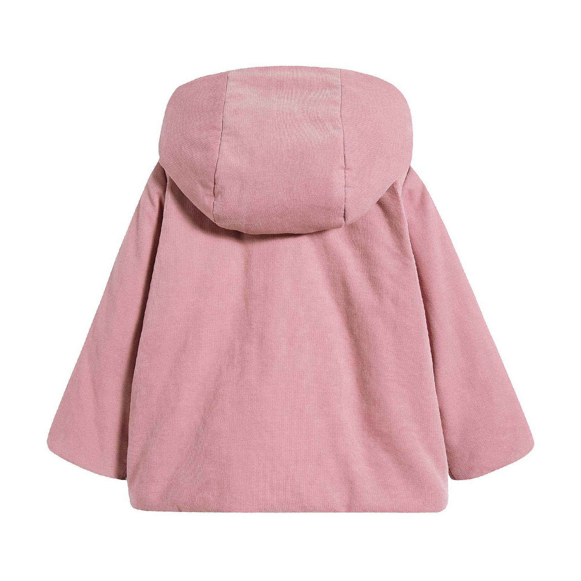 Baby Girls Powder Pink Cotton Coat