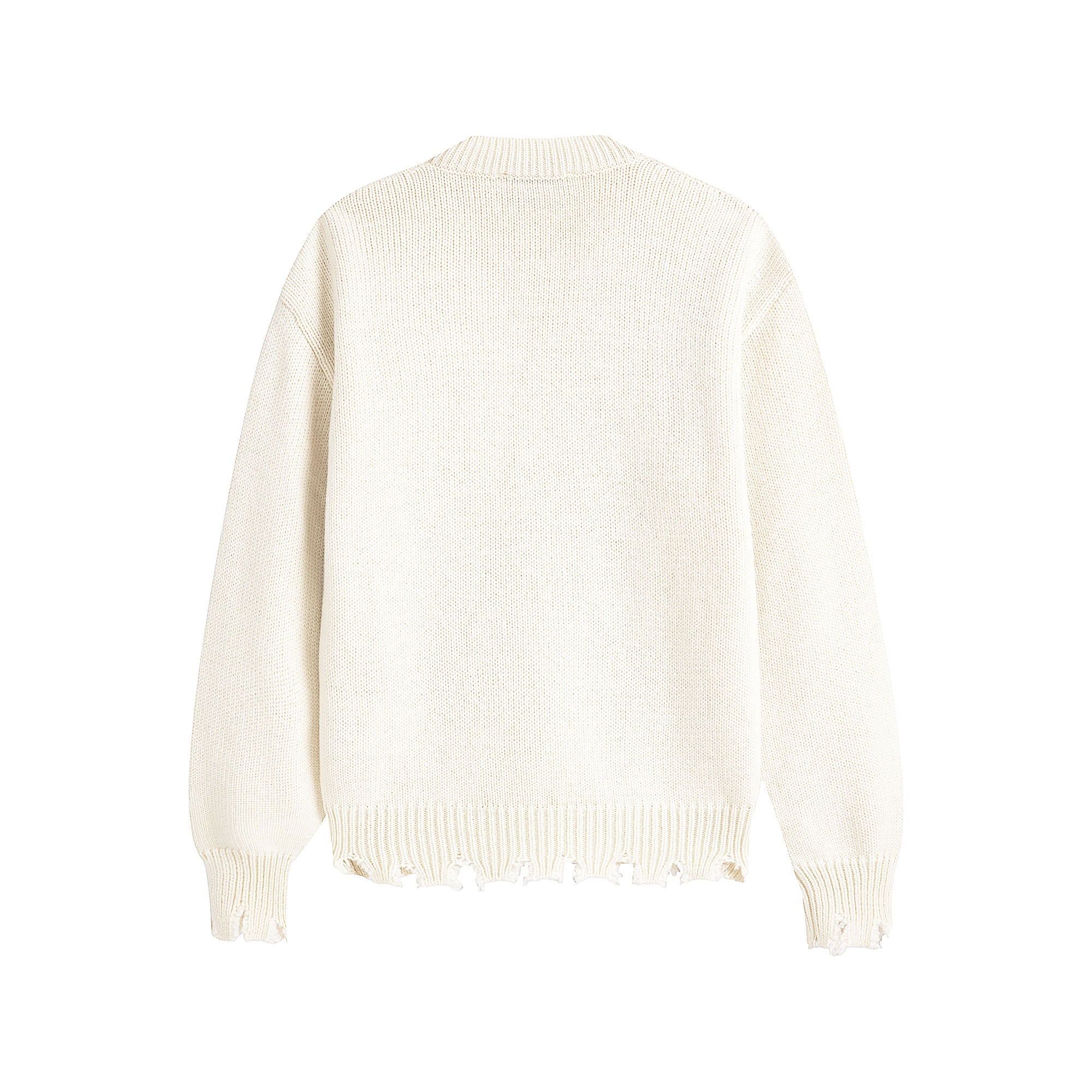 Boys & Girls White Logo Wool Sweater