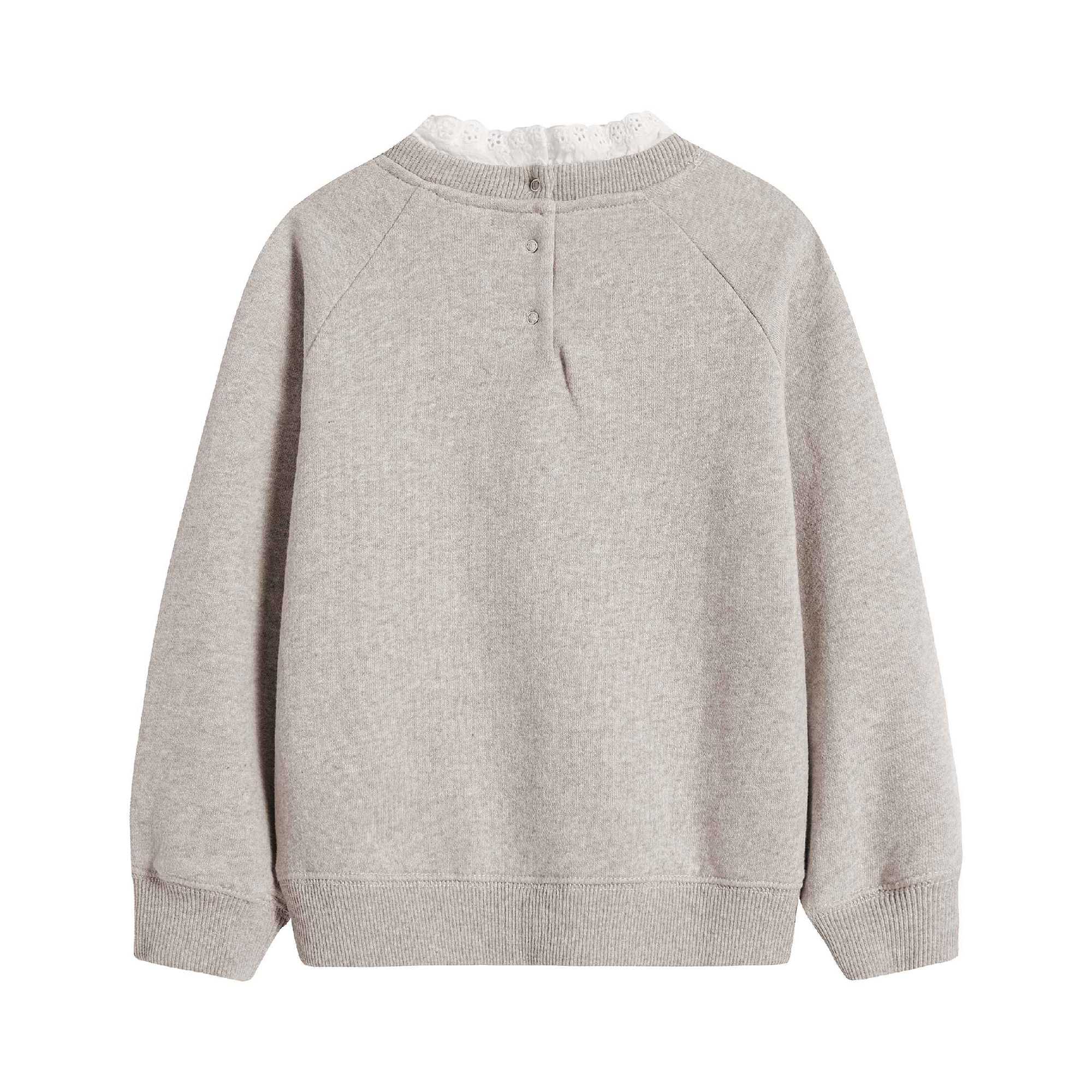 Girls Light Grey Sweatshirt