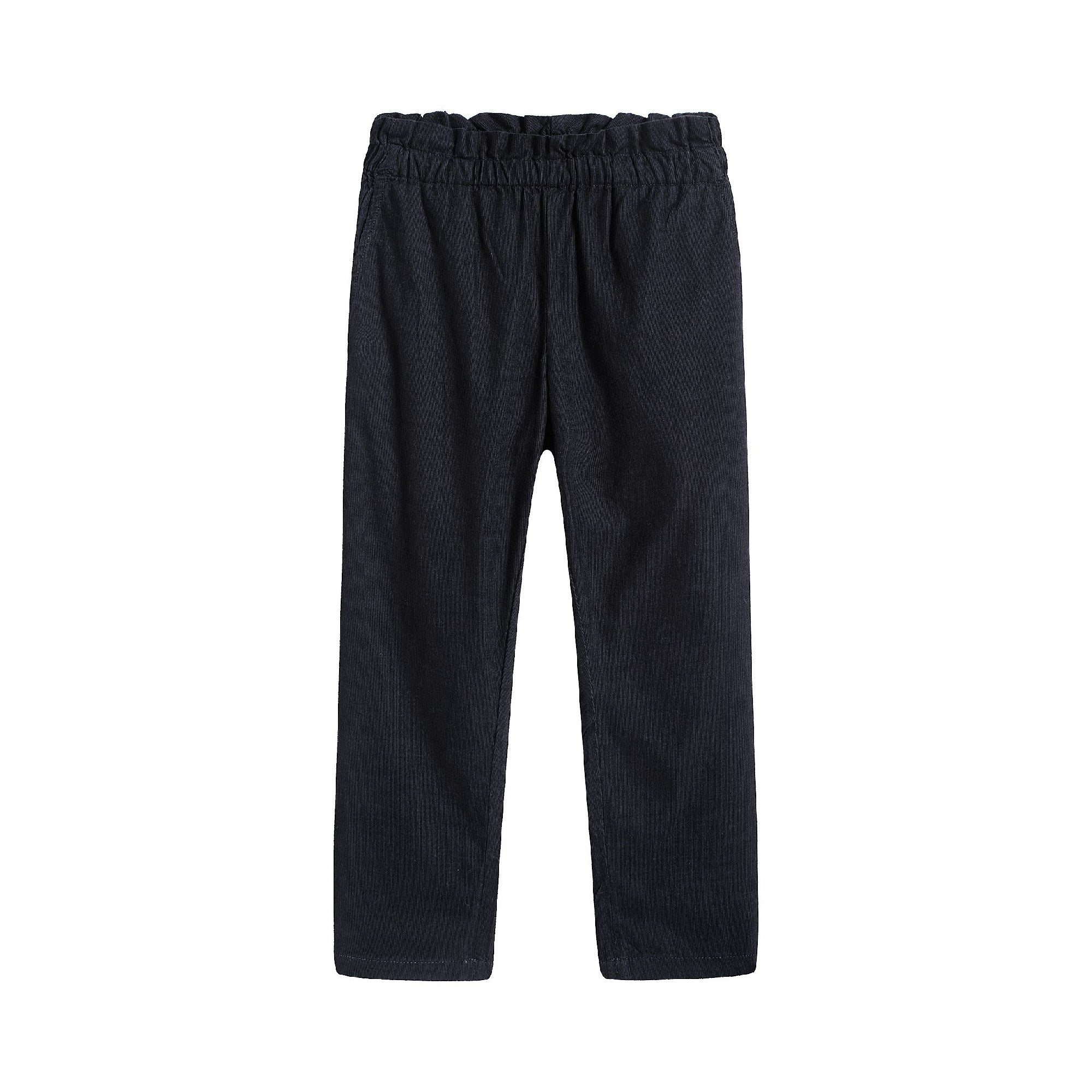 Girls Navy Cotton Pants