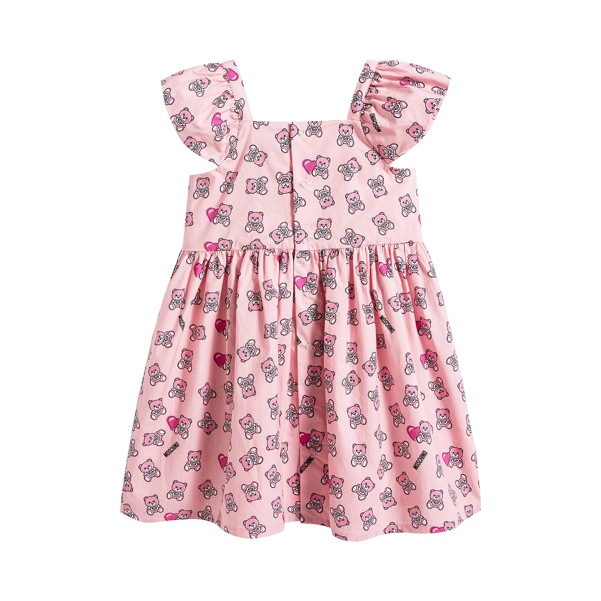 Baby Girls Pink Toy Cotton Dress