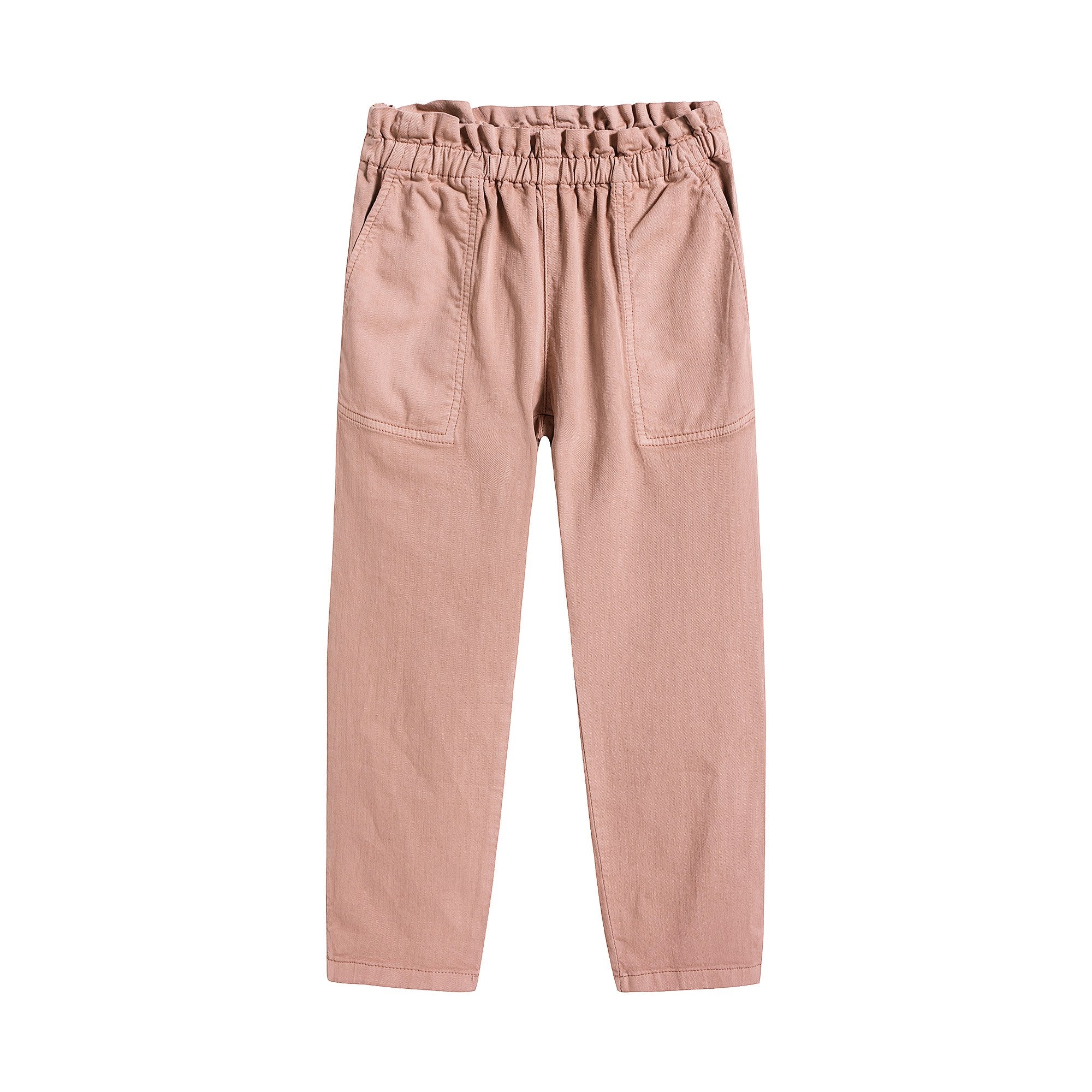Girls Pink Cotton Trousers