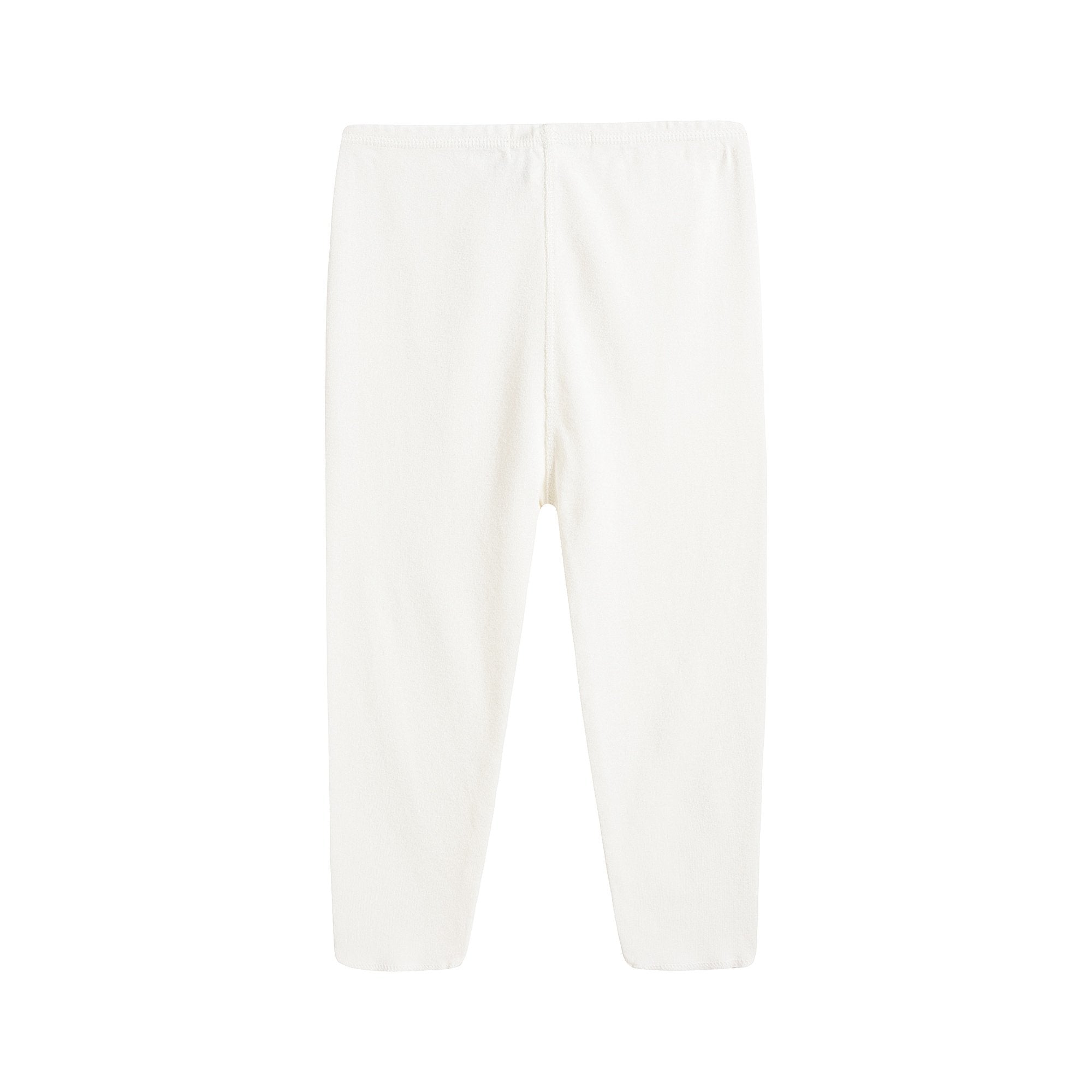 Baby Boys & Girls Off White Cotton Leggings