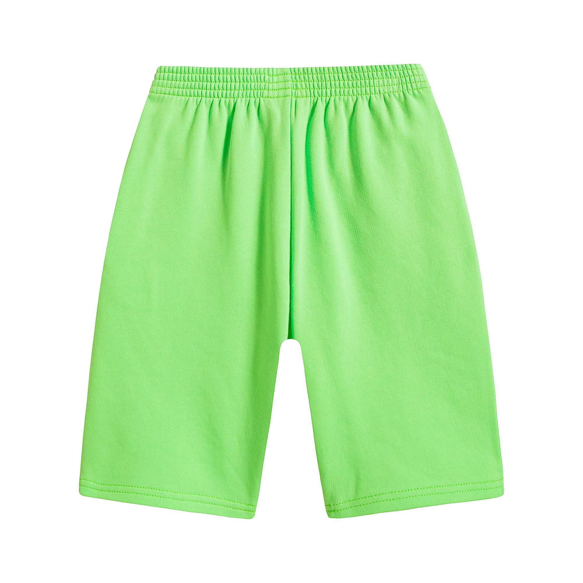 Boys & Girls Green Cotton Shorts