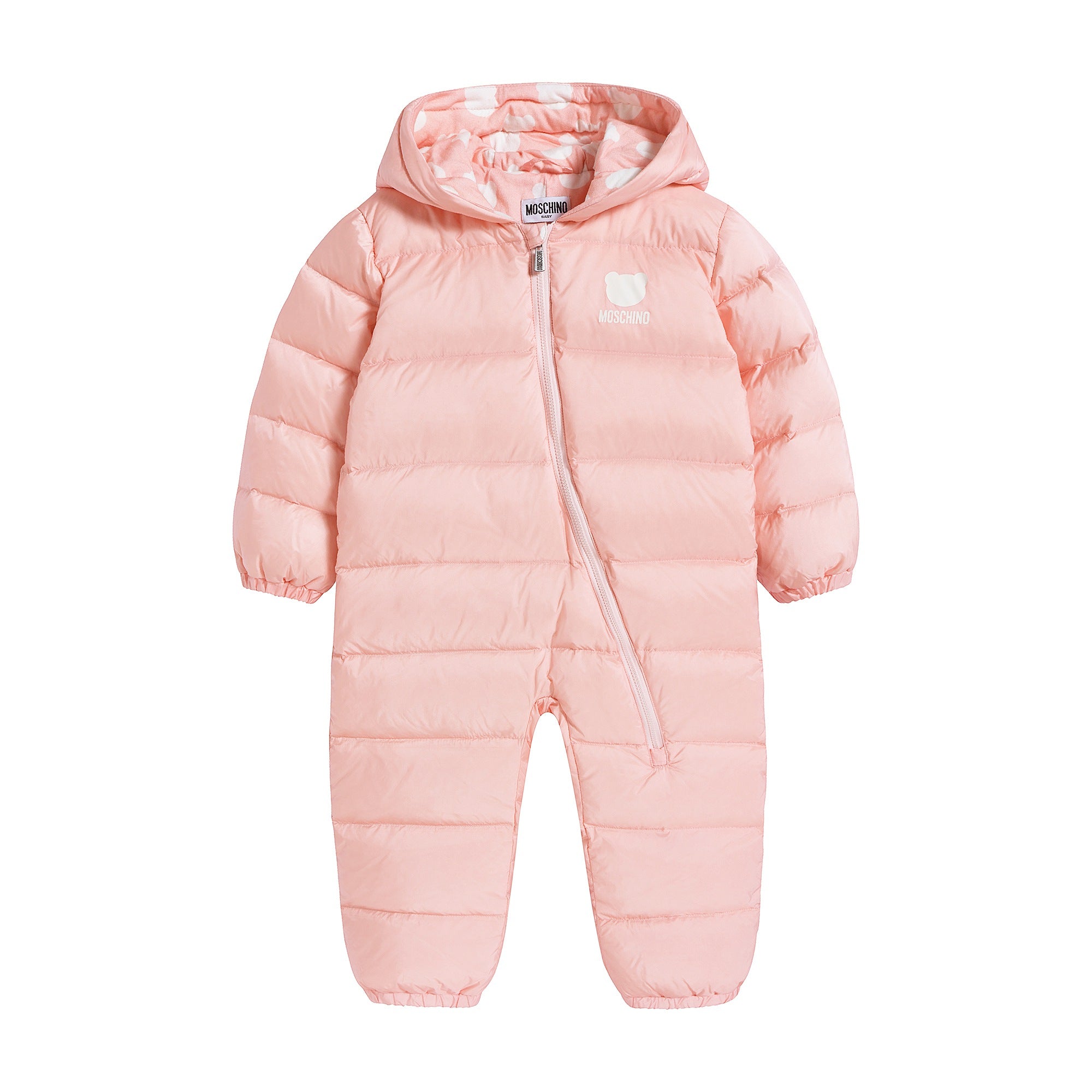 Baby Girls Pink Padded Overall