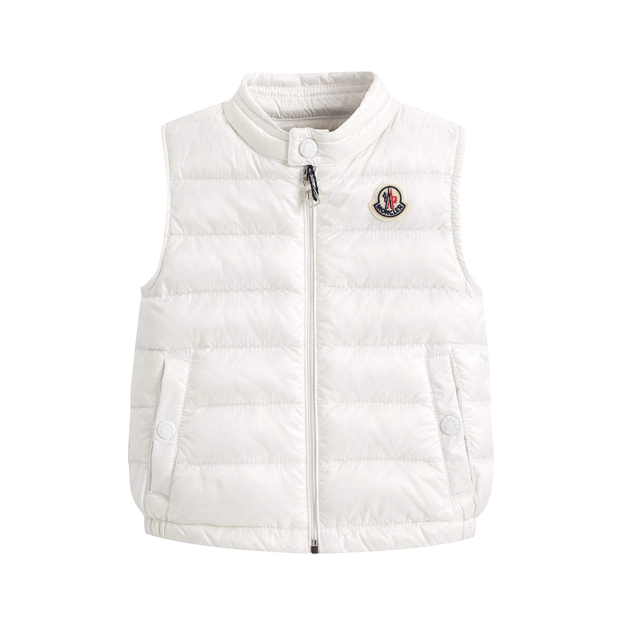 Baby Boys & Girls White 'AMAURY' Padded Down Vest