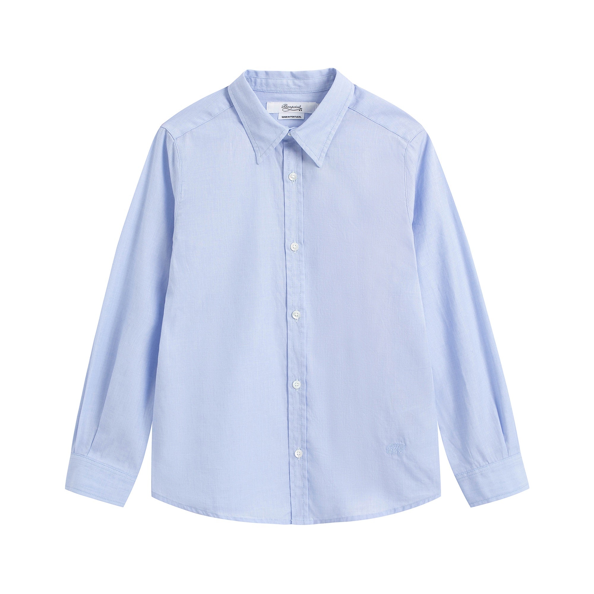 Boys & Girls Blue Cotton Shirt
