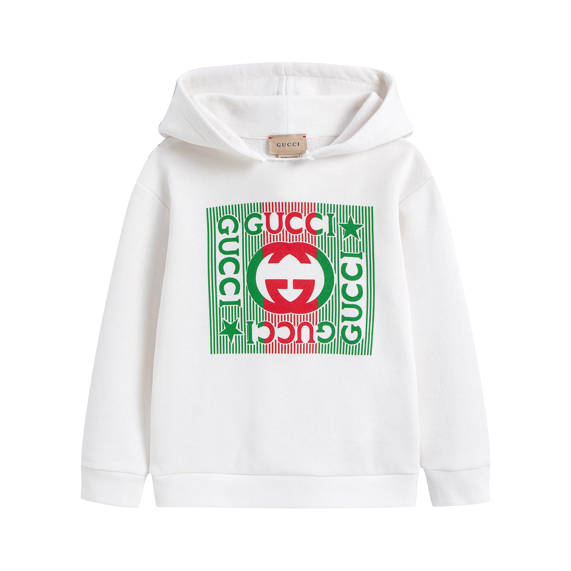 Baby Boys & Girls White Logo Hooded Sweatshirt