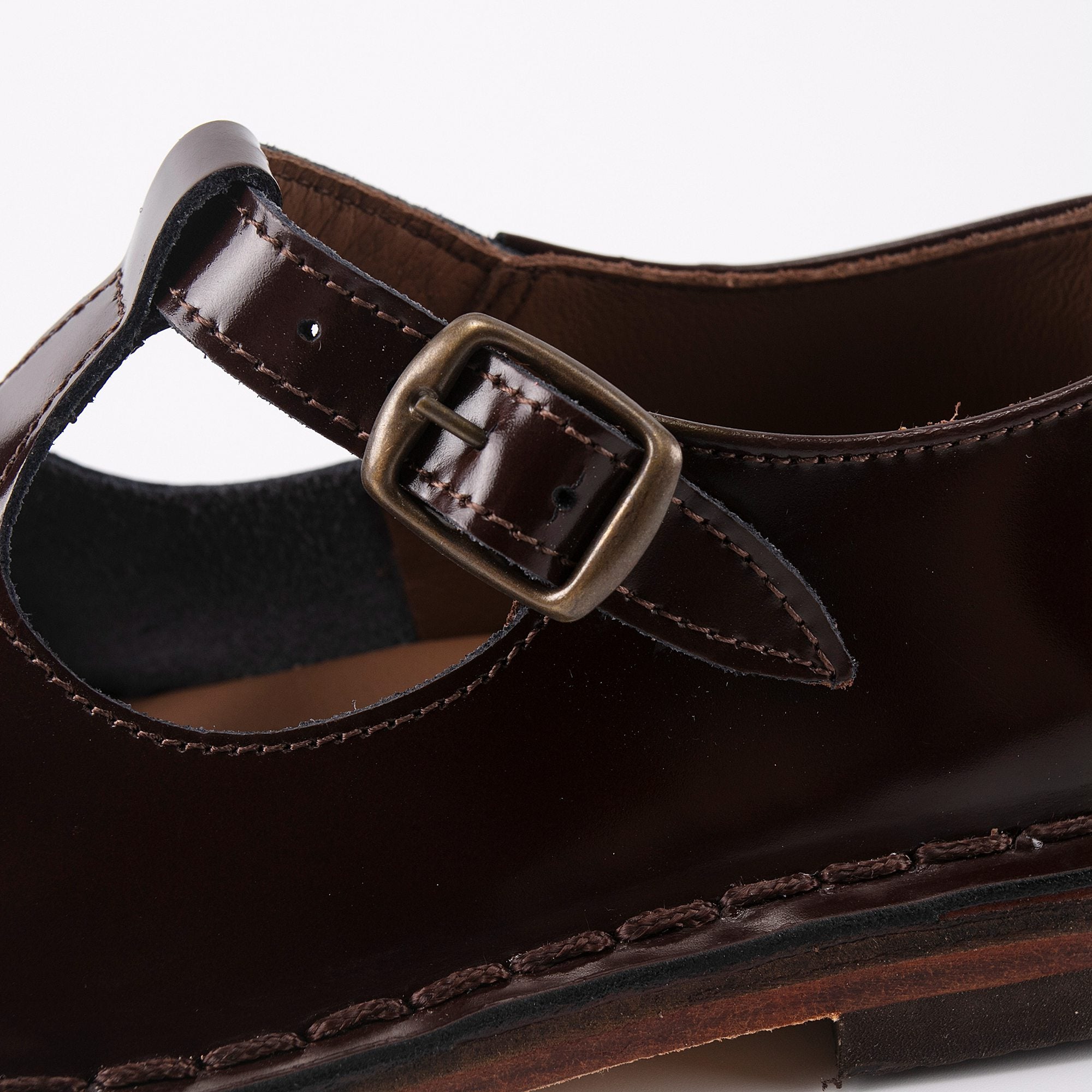 Girls Brown Leather Shoes