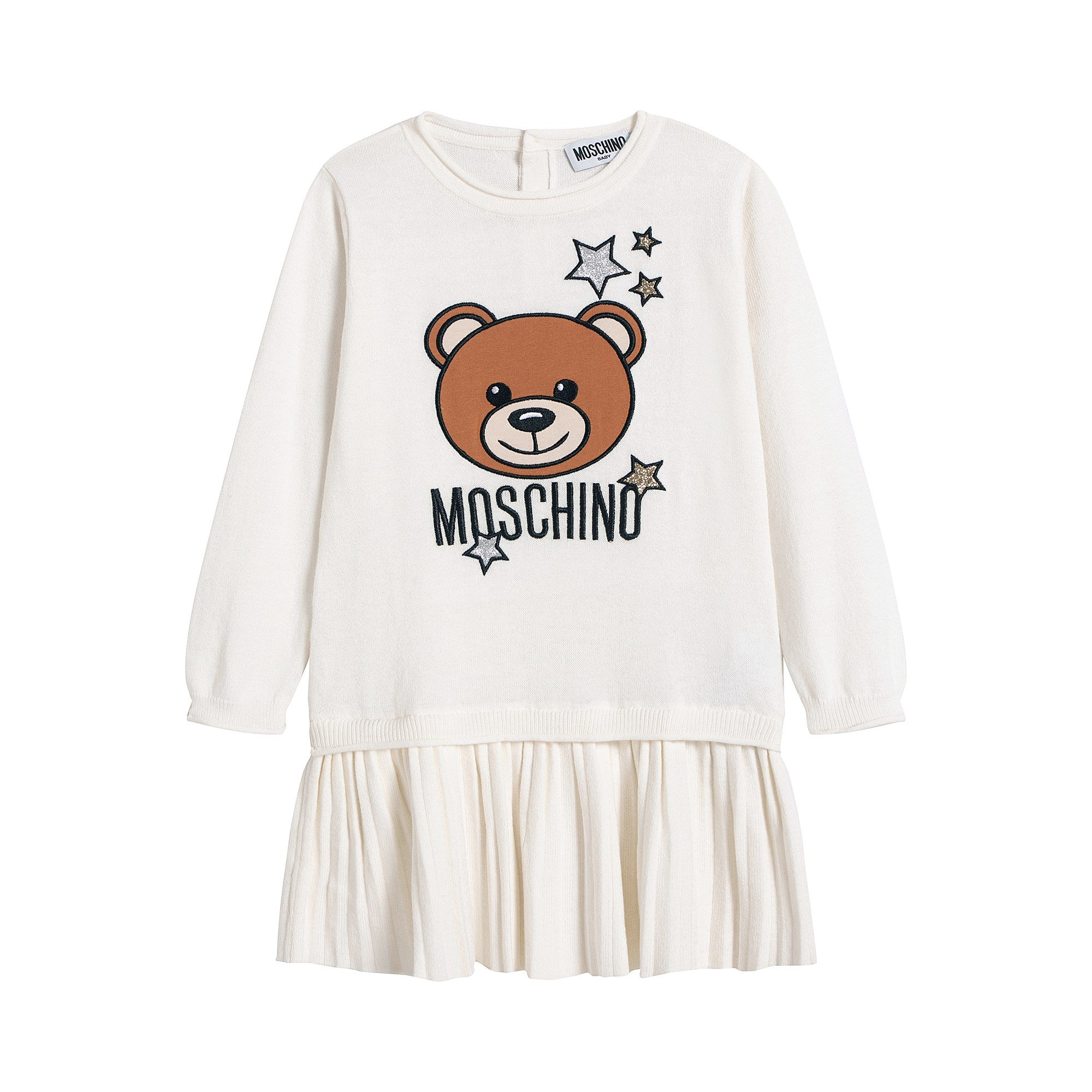 Baby Girls White Logo Dress