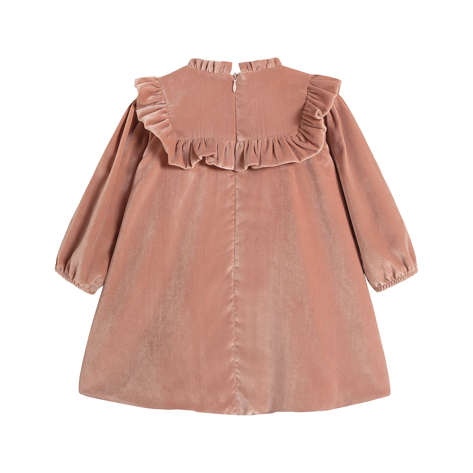Baby Girls Pink Velvet Dress