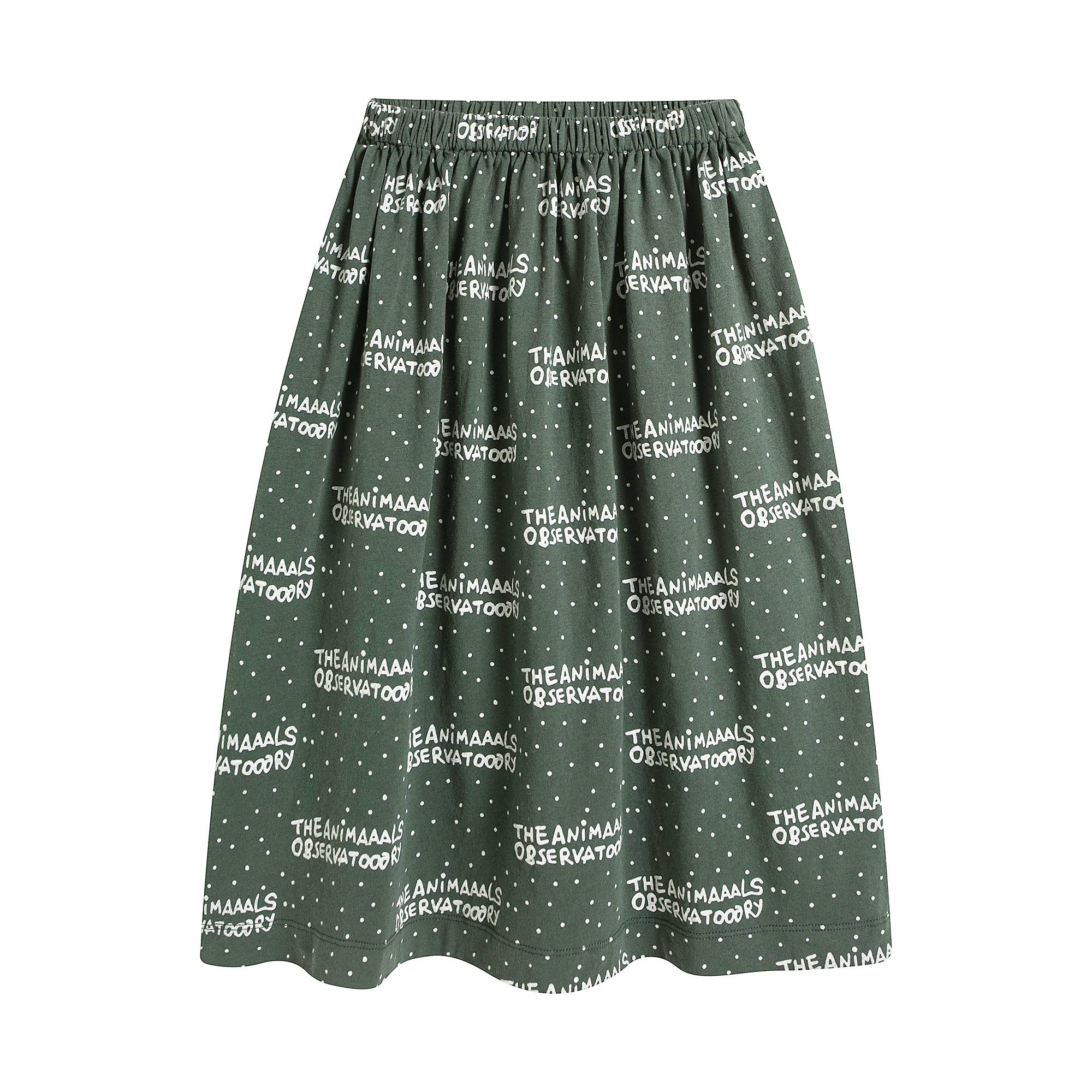 Girls Green Logo Skirt