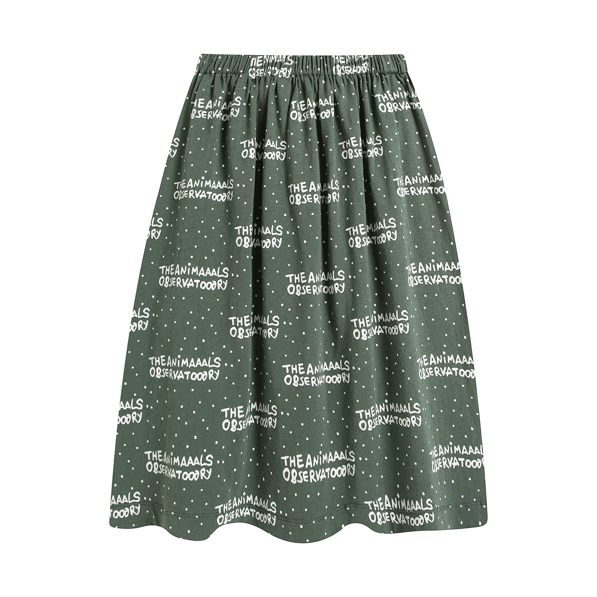 Girls Green Logo Skirt
