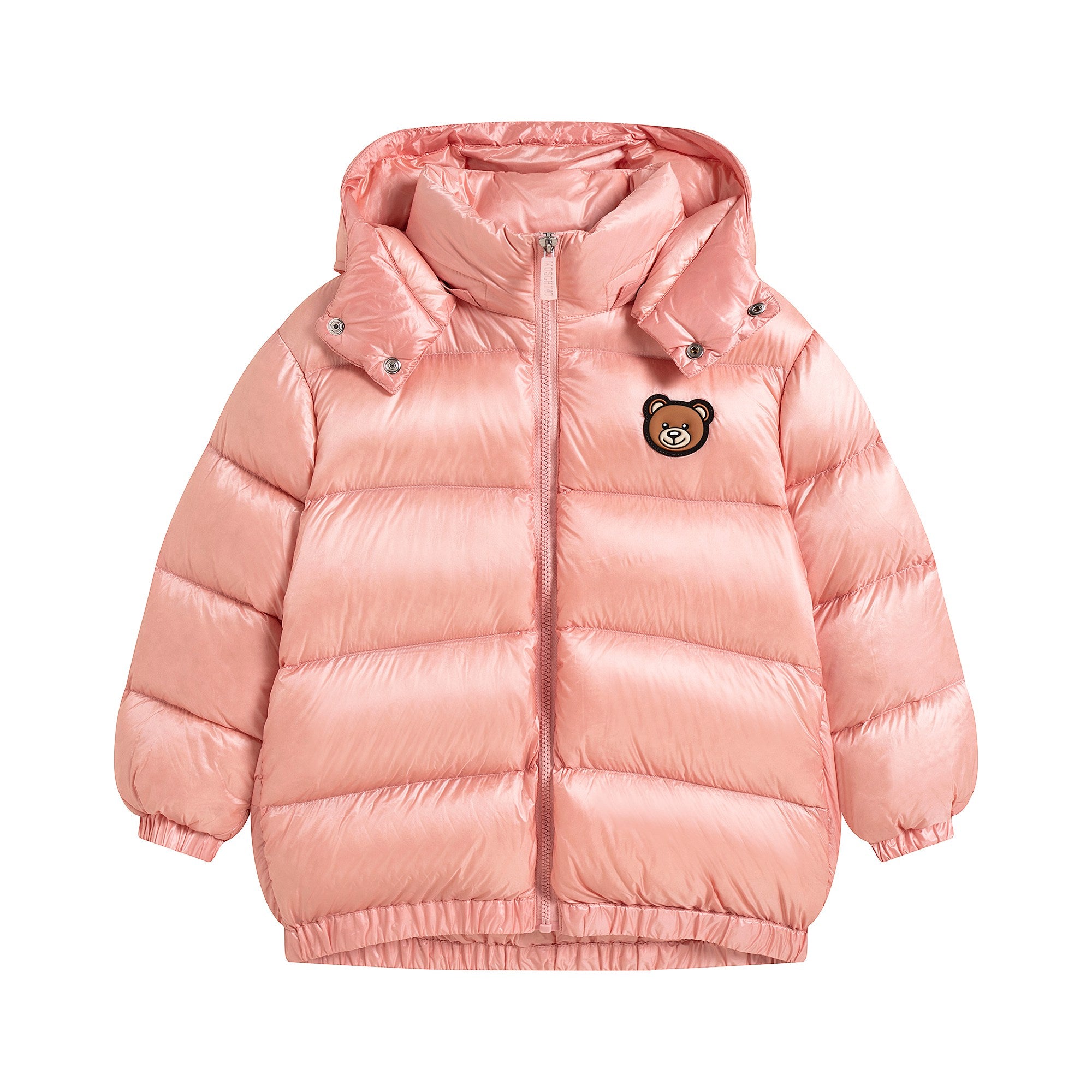 Girls Pink Logo Padded Down Jacket