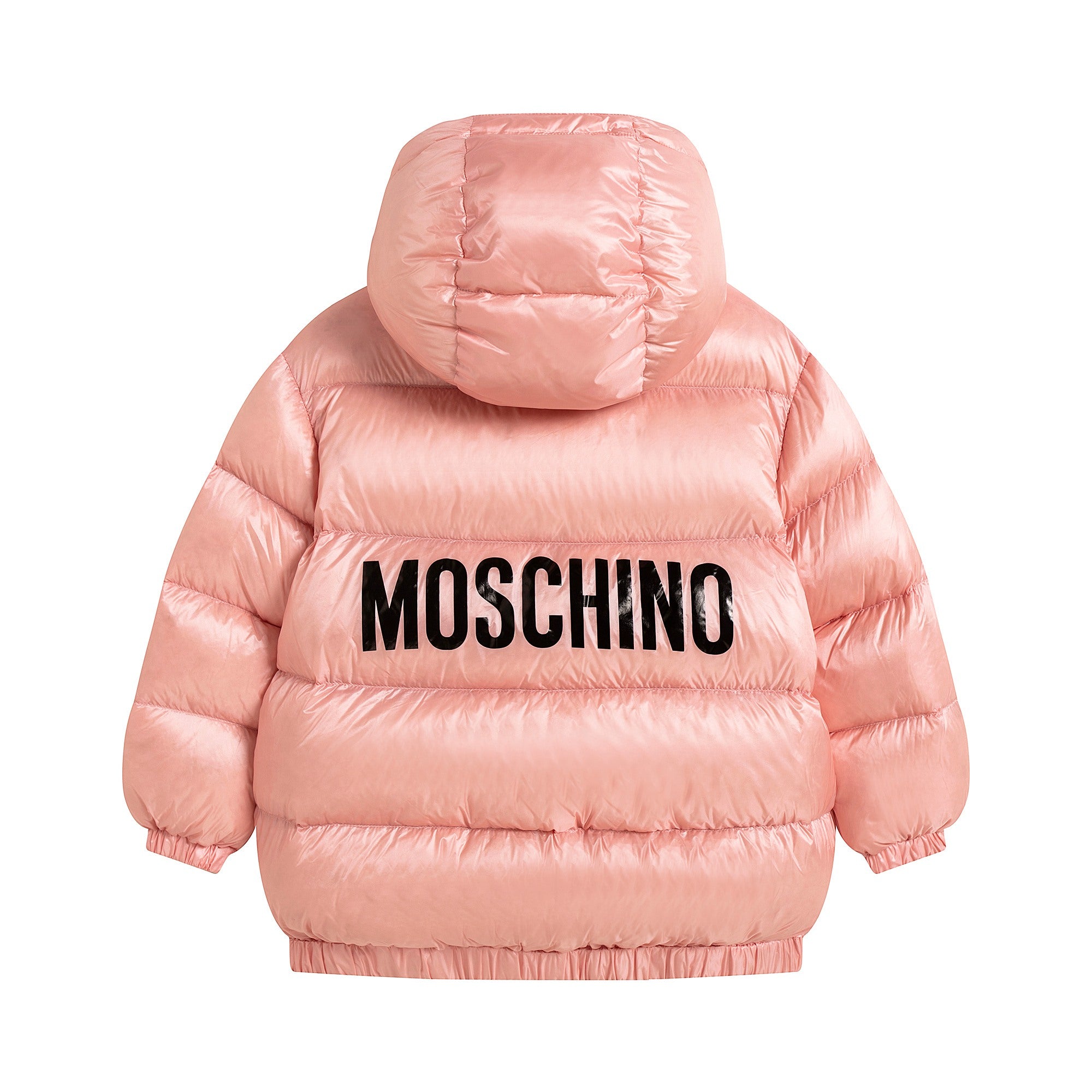Girls Pink Logo Padded Down Jacket