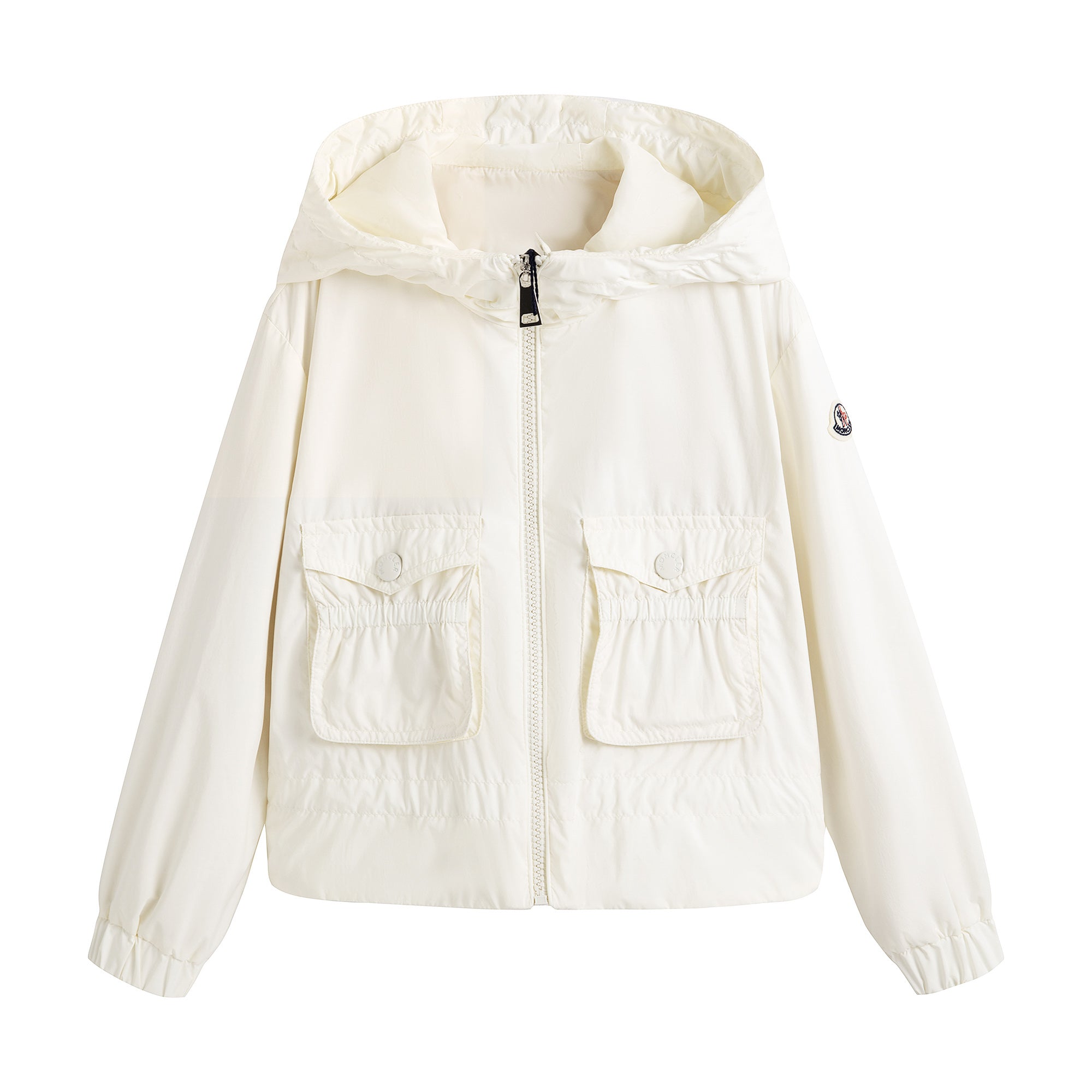 Boys & Girls White Hooded Jacket