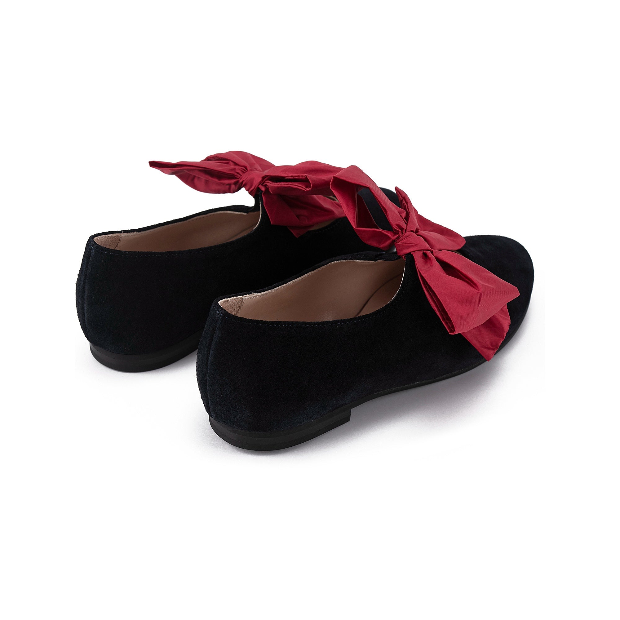 Girls Blue Bow-knot Flat Shoes