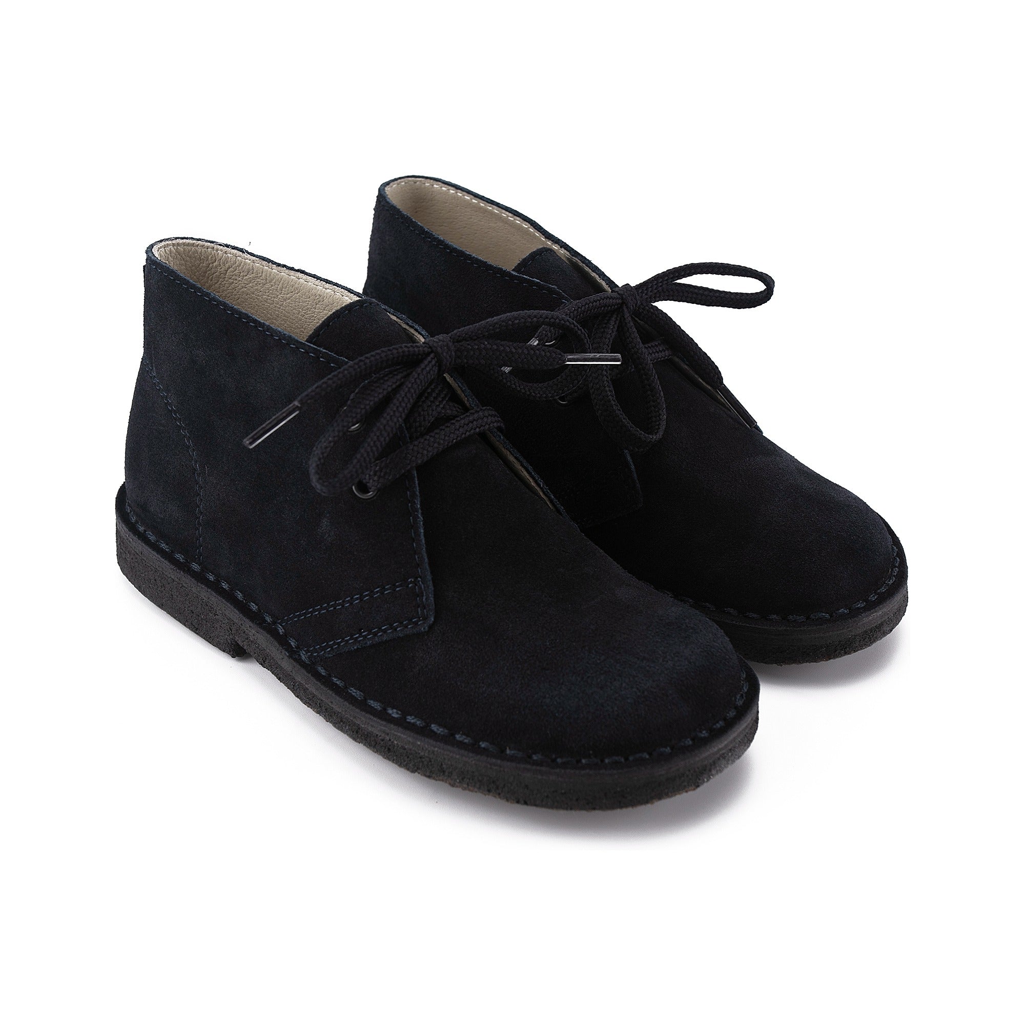 Boys & Girls Blue Leather Shoes