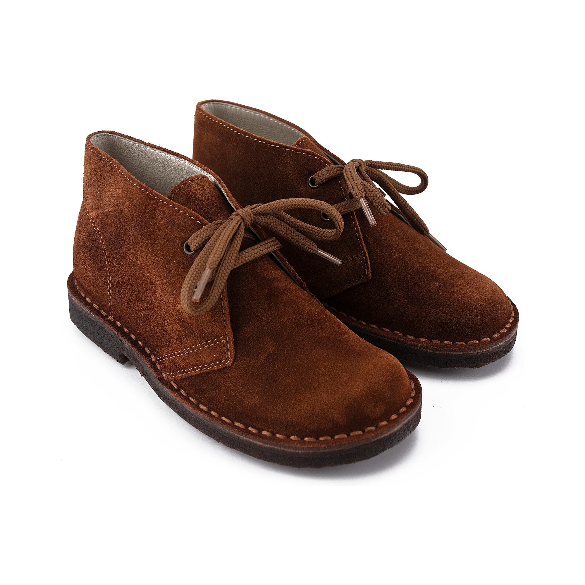 Boys & Girls Brown Leather Shoes