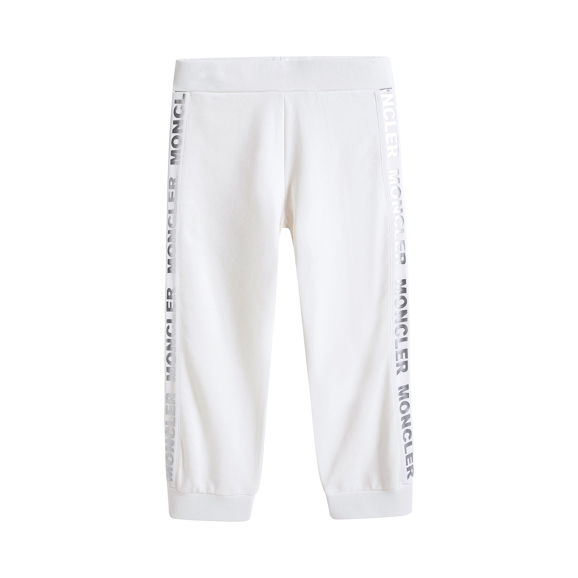 Girls White Logo Cotton Set