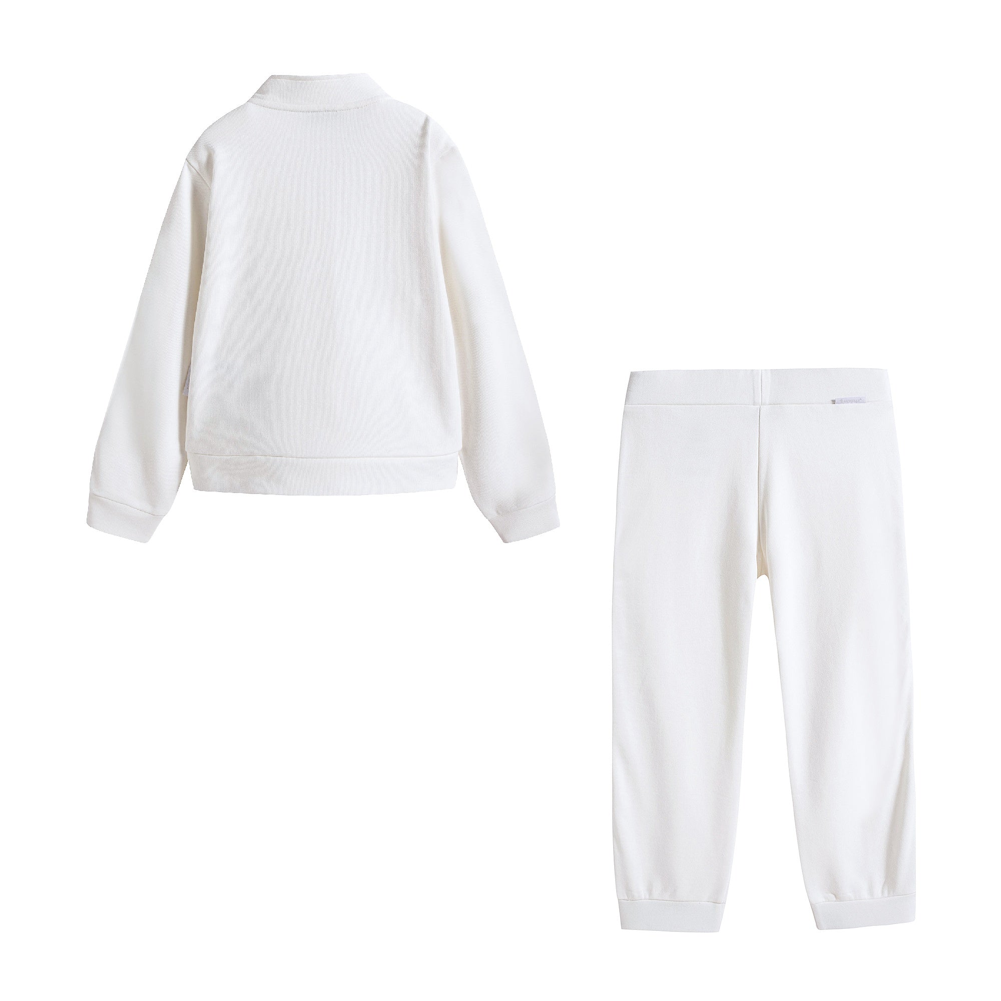 Girls White Logo Cotton Set
