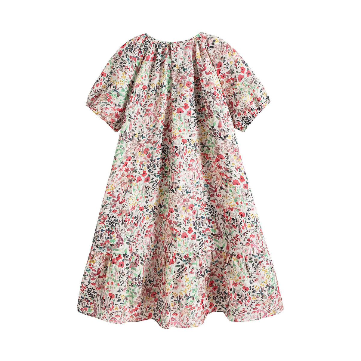 Robe Fleurie Rouge Fille