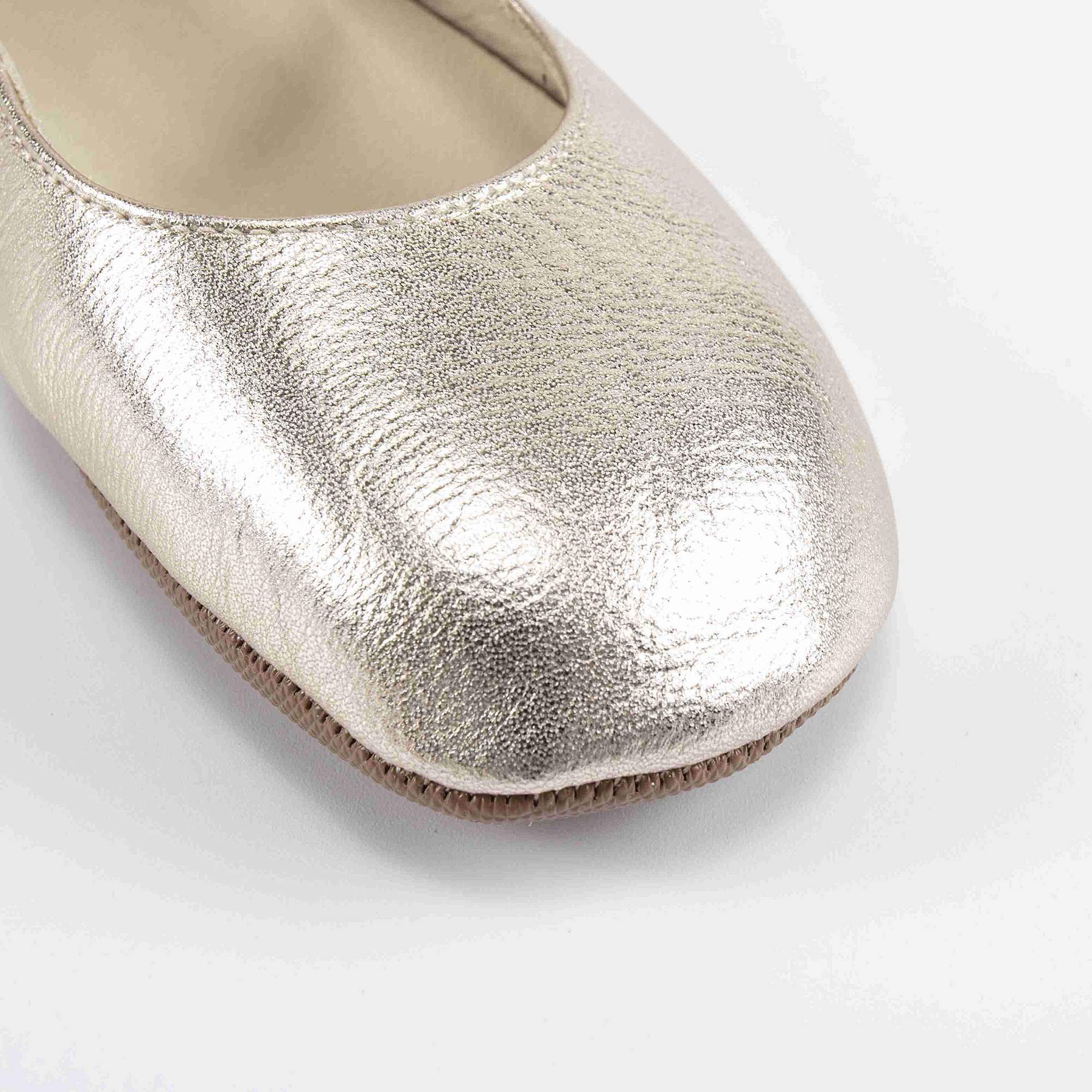 Girls Gold Stars Leather Shoes
