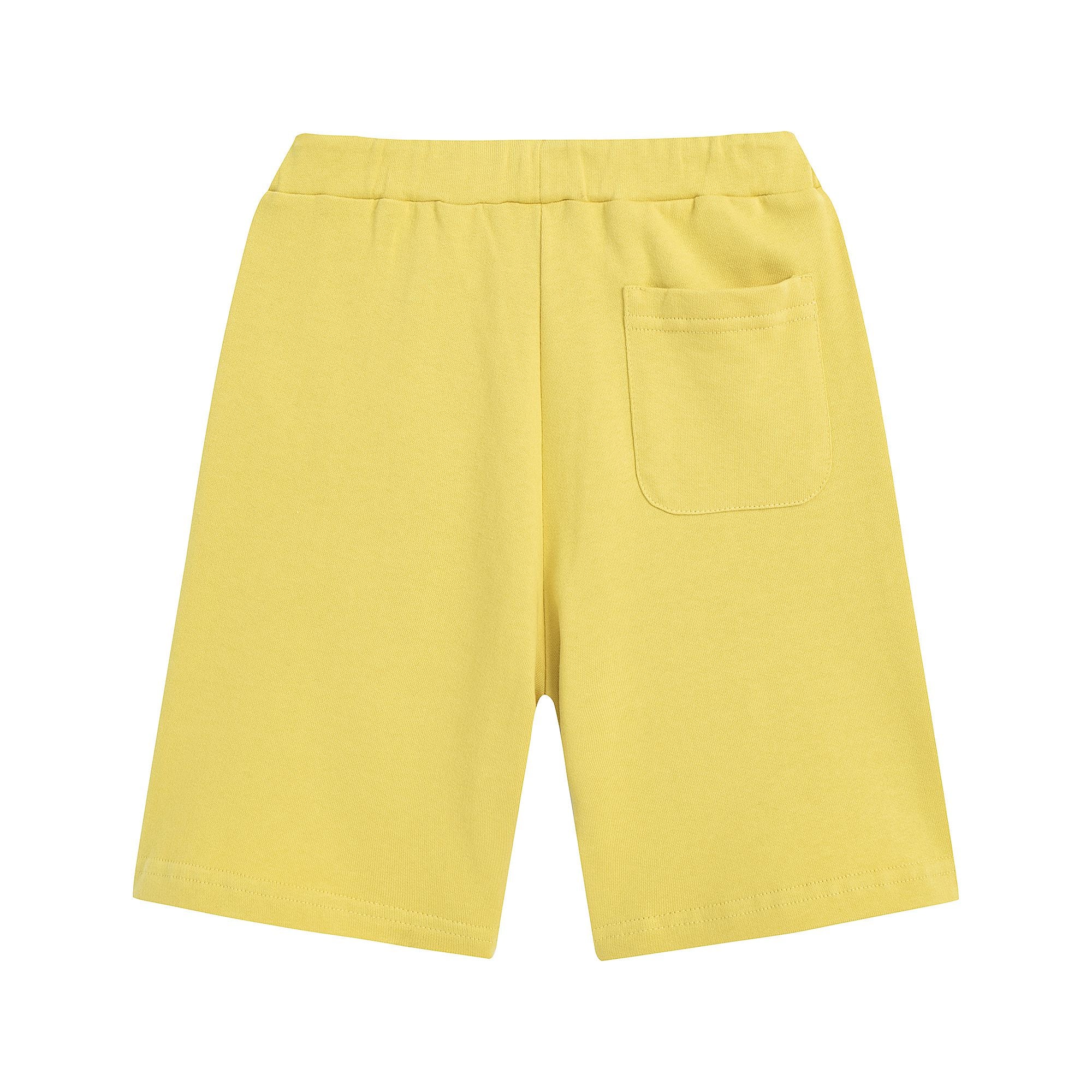 Boys & Girls Yellow Cotton Shorts