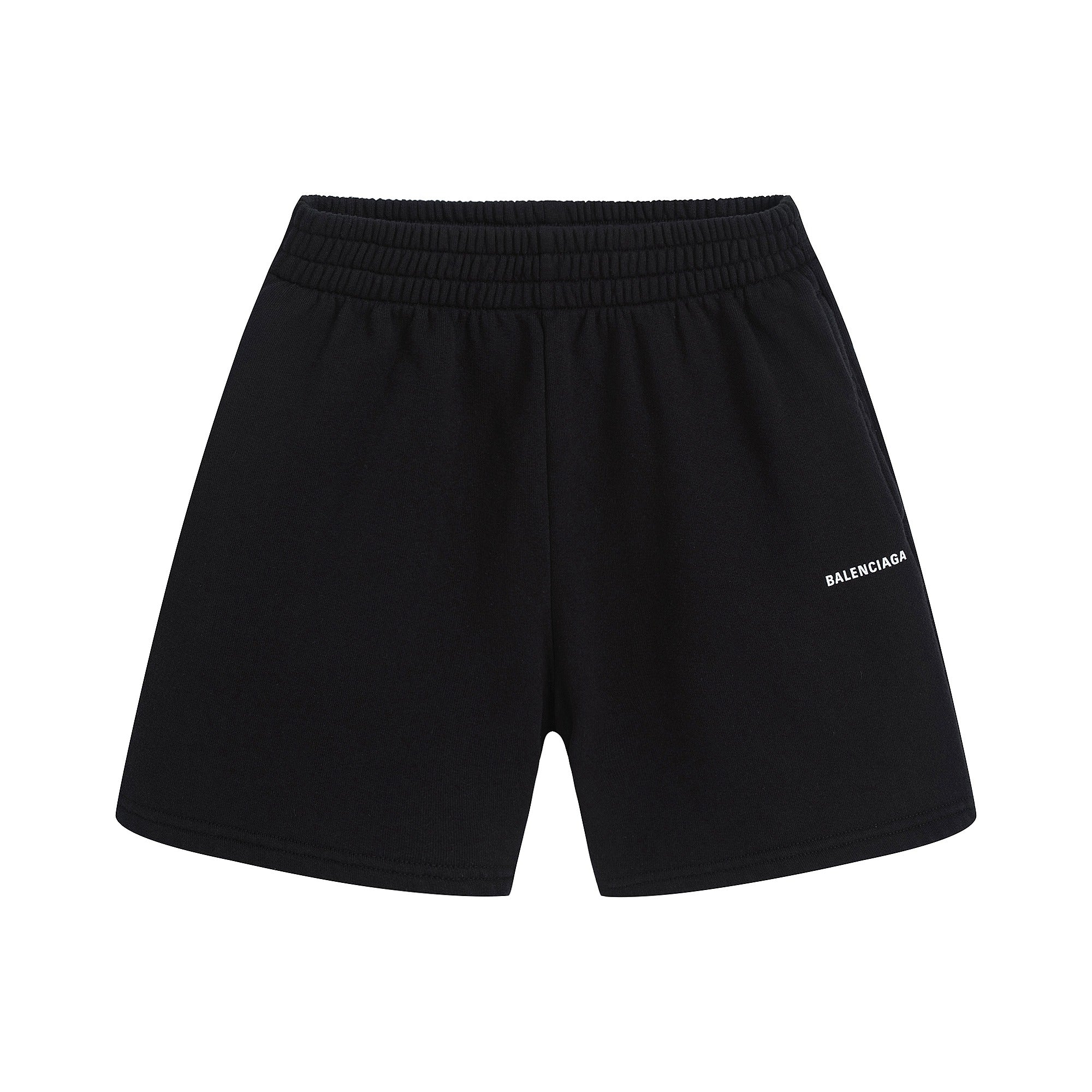 Boys & Girls Black Cotton Shorts